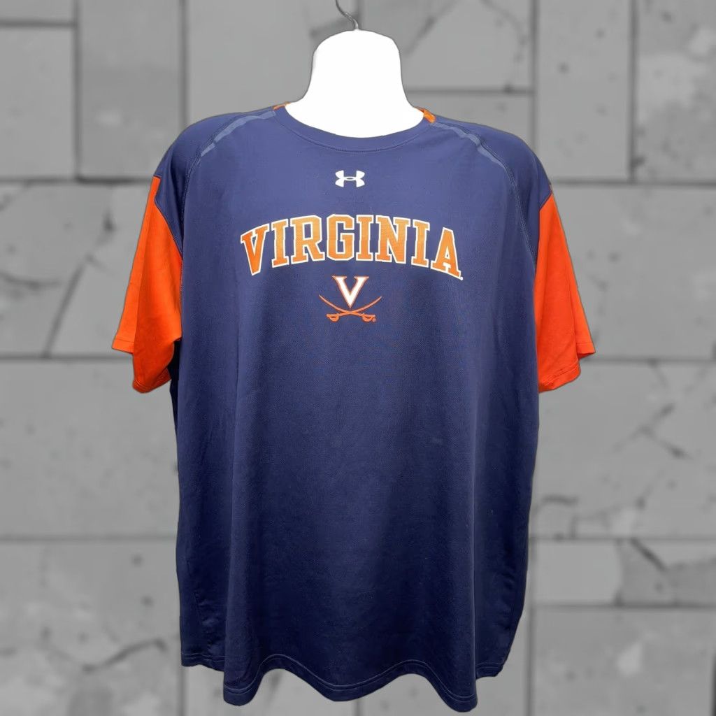 Under Armour Under Armour Loose HeatGear Virgine Athletic Shirt Mens 2XL Blue T-Shirt Athletic Mens Under Armour HeatGear Size US XXL / EU 58 / 5 - 1 Thumbnail