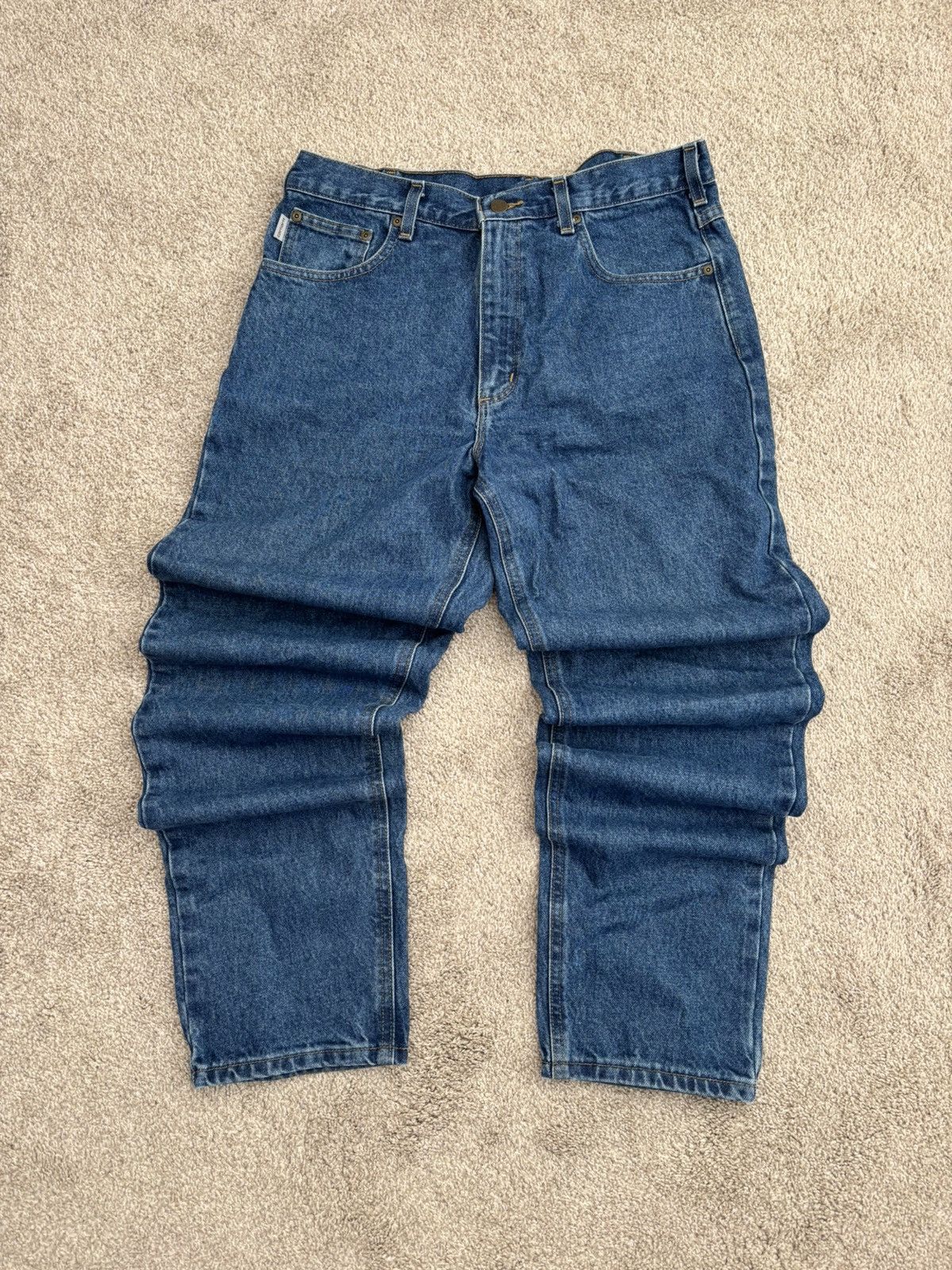 Carhartt Vintage Carhartt Denim Workwear Jeans Size US 34 / EU 50 - 2 Thumbnail