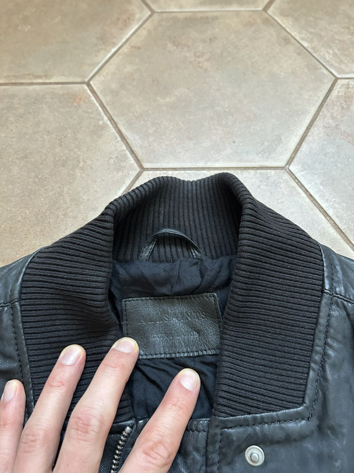 Allsaints All Saints Leather Jacket Biker Black Size US L / EU 52-54 / 3 - 6 Thumbnail