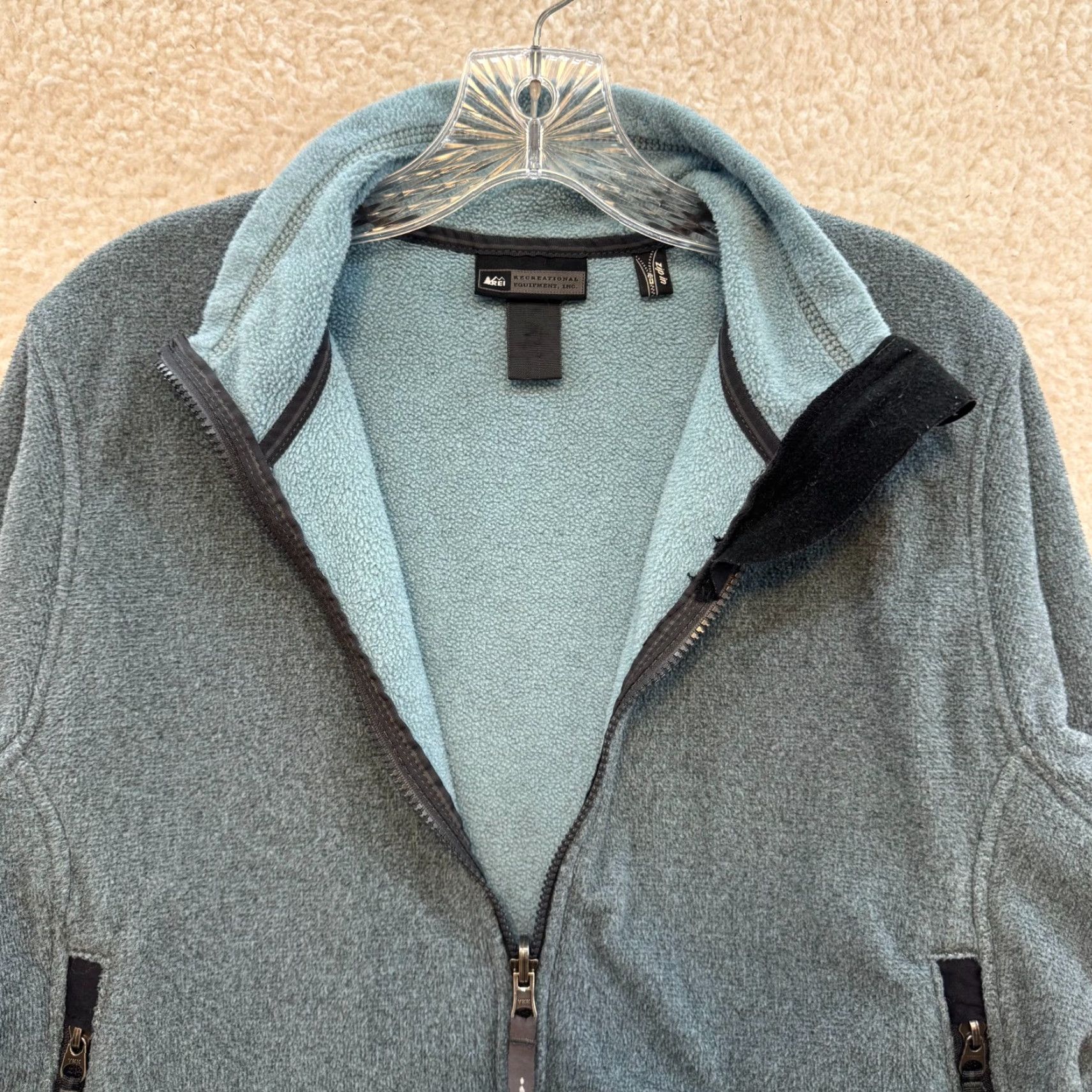 Vintage VINTAGE Rei Fleece Jacket Full Zip Womens Blue Medium M YKK Mock Neck Jacket Size M / US 6-8 / IT 42-44 - 4 Thumbnail