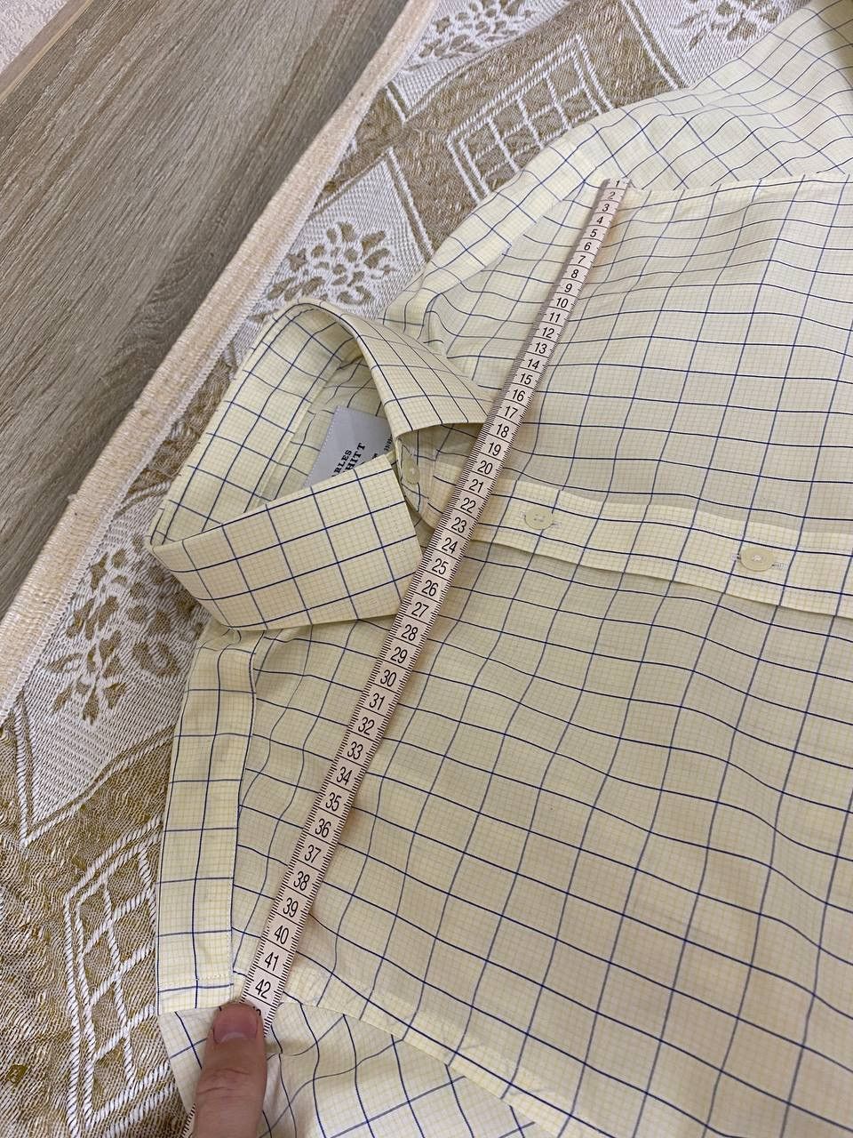 Charles Tyrwhitt 🔥 Charles Tyrwhitt Non Iron Slim Fit Button Up Shirt Cotton Size US XL / EU 56 / 4 - 8 Thumbnail