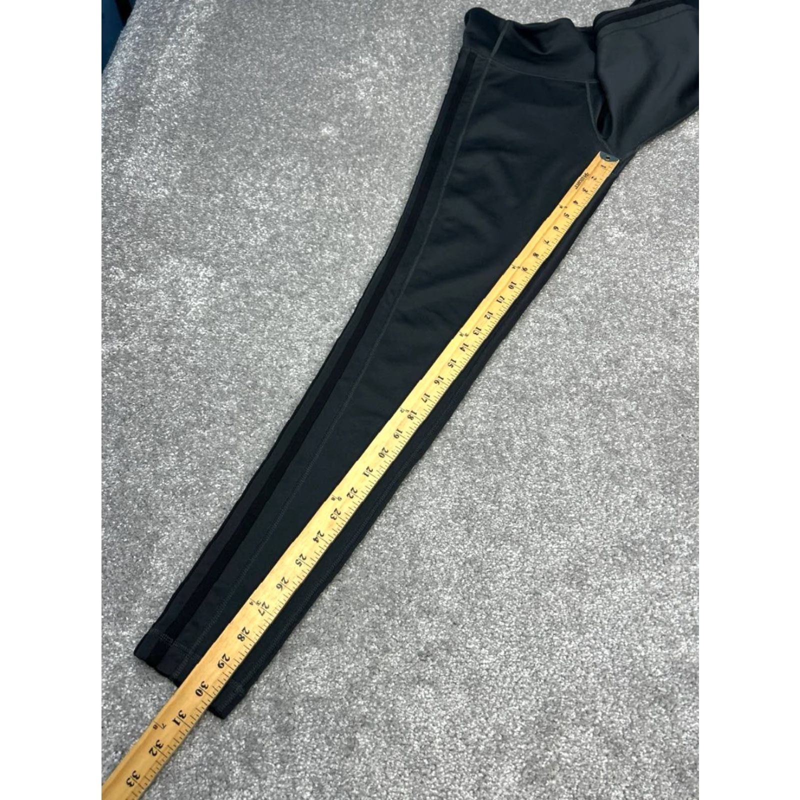 Adidas adidas Climalite Leggings Womens Medium Gray 3 Stripes Trefoil Logo Mid Rise Size 32" / US 10 / IT 46 - 5 Thumbnail
