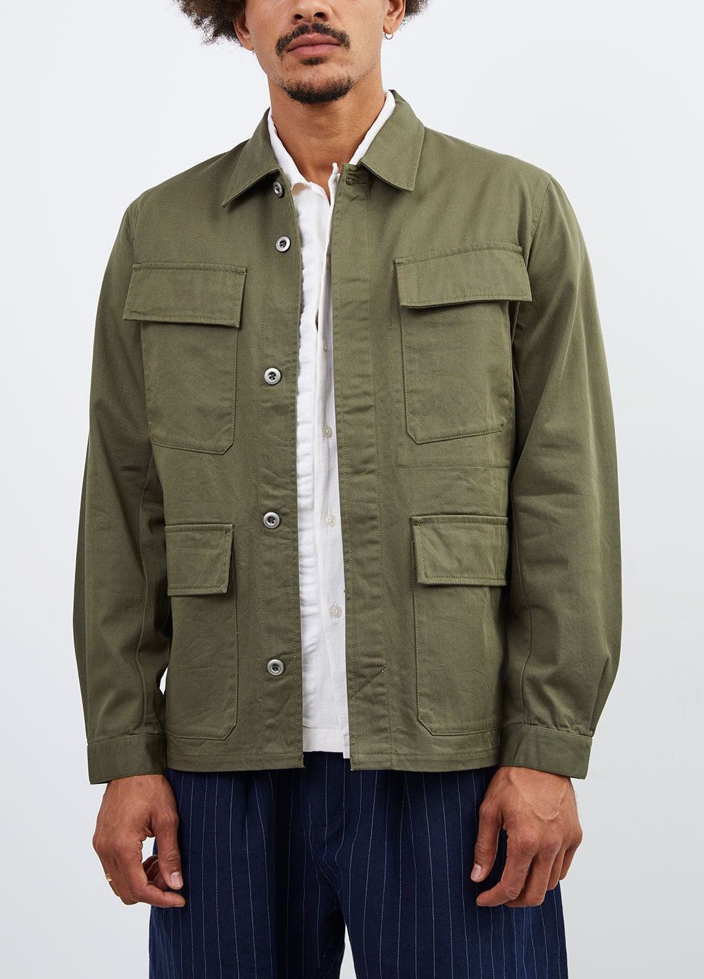 URBAN RESEARCH DOORS Urban Research items Fatigue Design Pocket Army Green Jacket Size US M / EU 48-50 / 2 - 2 Thumbnail