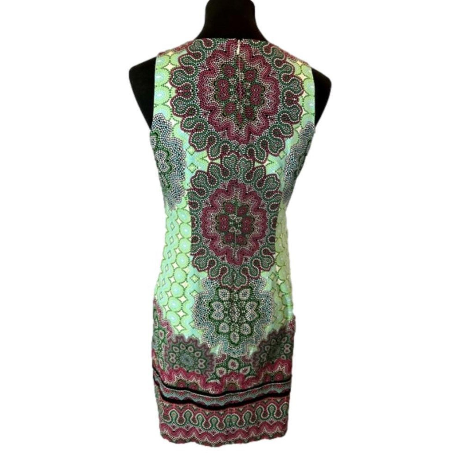 Designer Maggy London Summer Sleeveless Dress | Women’s Size 6 Size M / US 6-8 / IT 42-44 - 3 Thumbnail
