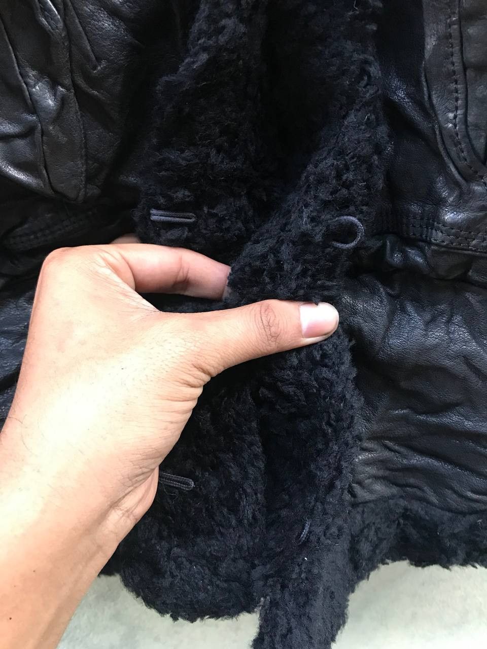 Neil Barrett NEIL BERRETT LEATHER FUR LEATHER JACKET Size M / US 6-8 / IT 42-44 - 5 Thumbnail