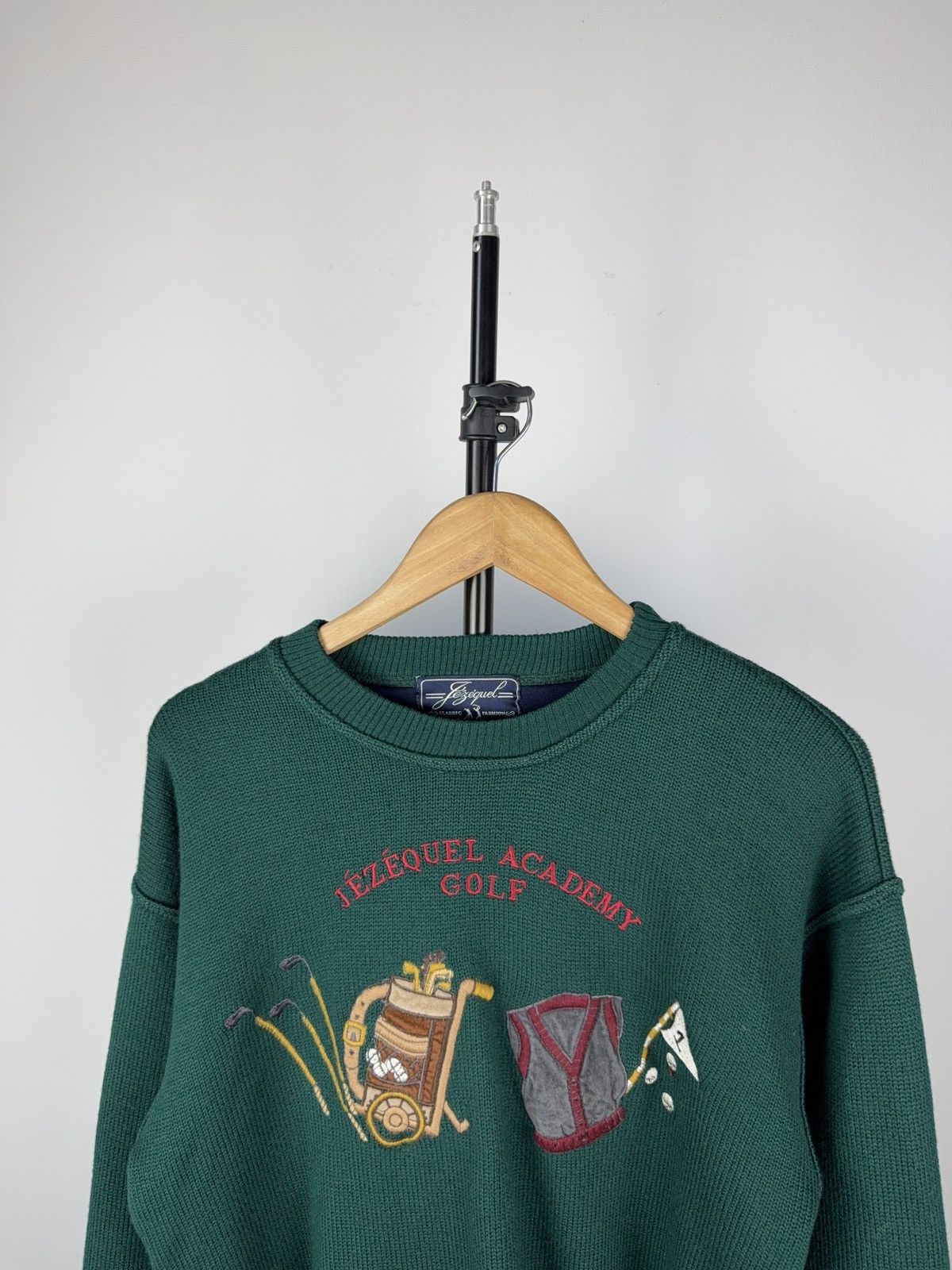 Designer × Vintage Vintage 90s Big LOGO golf wool knitted sweater Y2K Men’s Size US S / EU 44-46 / 1 - 2 Thumbnail