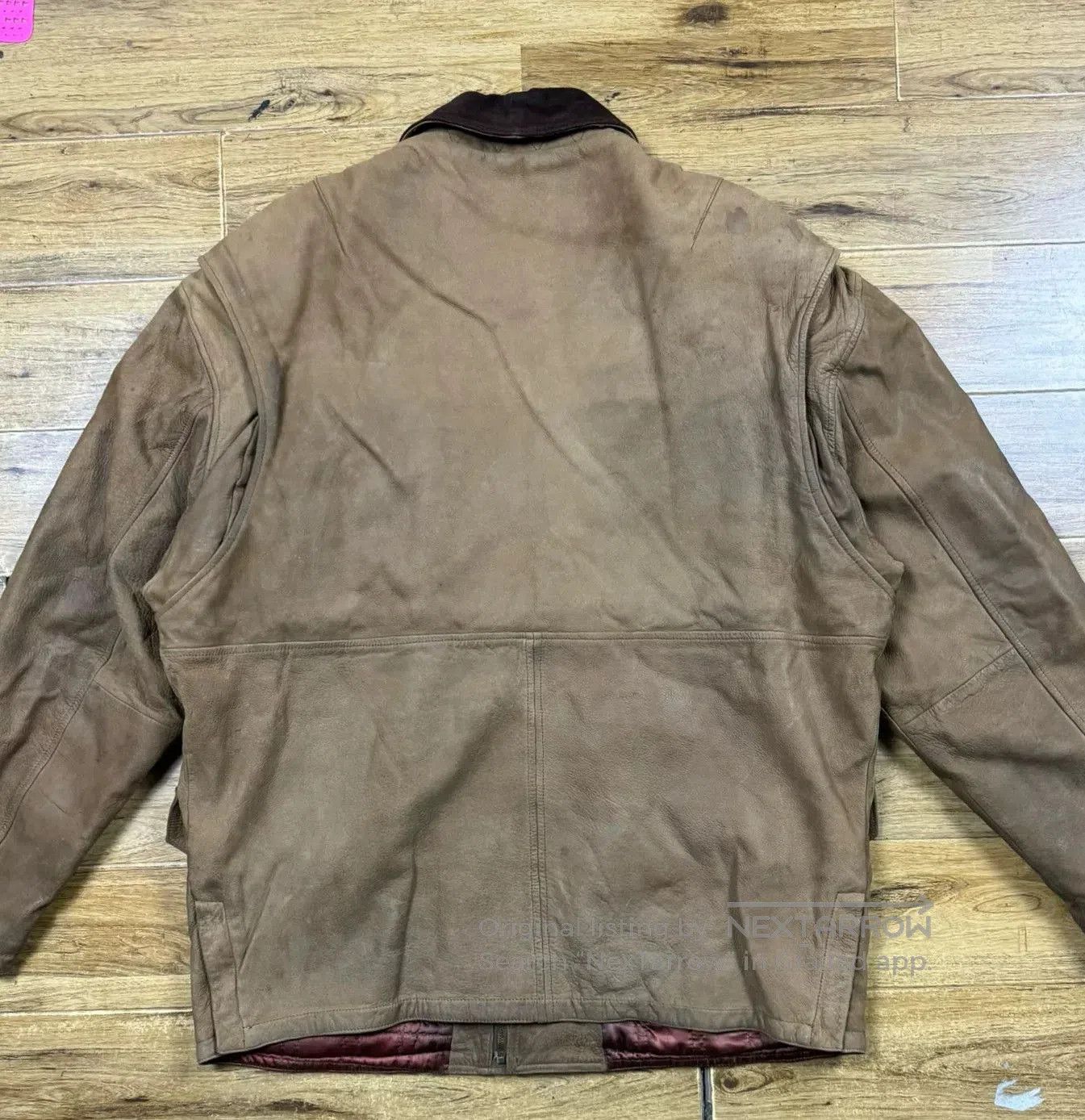Burberry Burberrys Vintage Men's Leather Jacket. Size US L / EU 52-54 / 3 - 2 Thumbnail