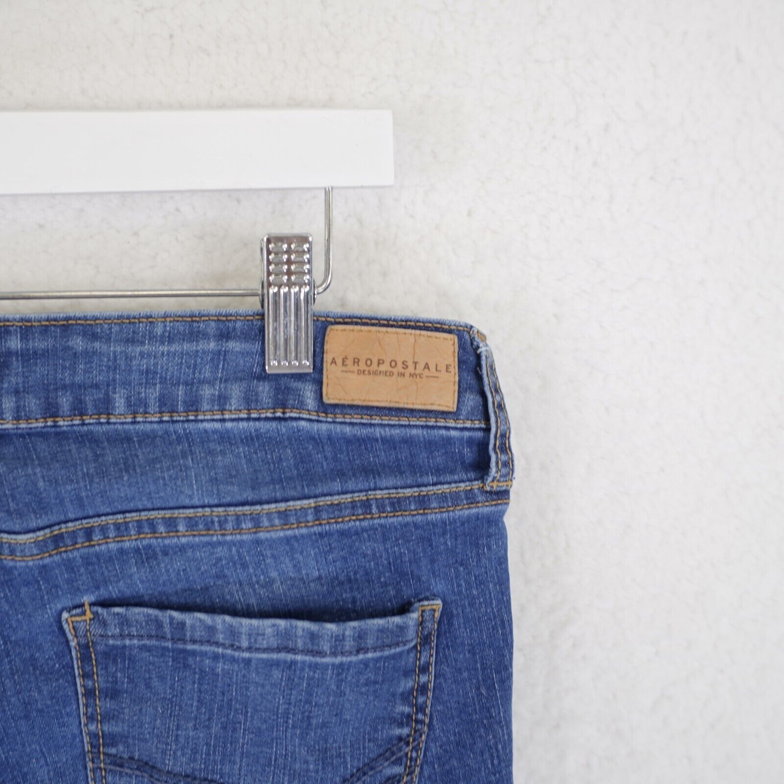 Aeropostale Aeropostale Jeggings Blue Jeans 8 Short 30/26 Mid Rise Stone Size 30" / US 8 / IT 44 - 5 Thumbnail