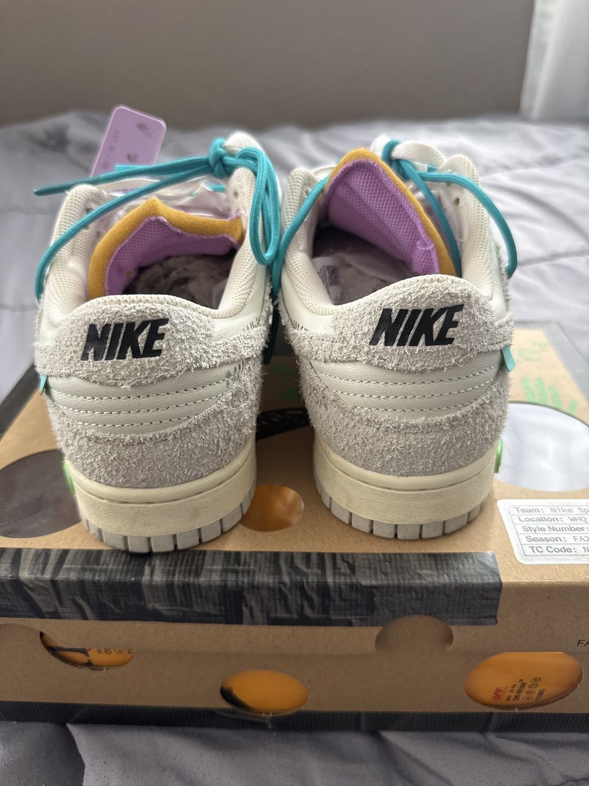 Nike × Off-White Nike Off White Dunk Low Lot 36 Size US 9 / EU 42 - 4 Thumbnail