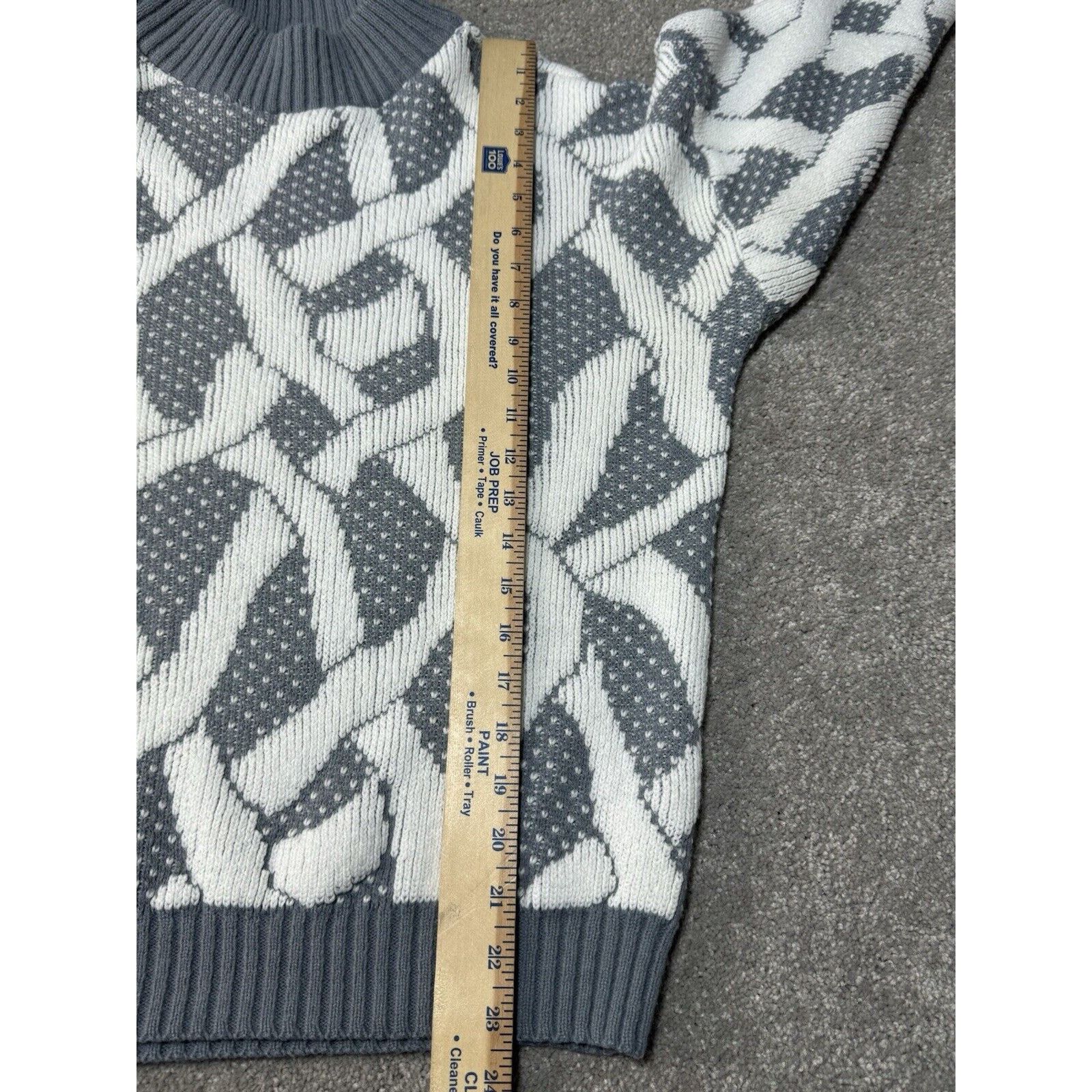 Other Vintage 80s Alicia Sweater Womens Plus 1X Abstract Birdseye Size XL / US 12-14 / IT 48-50 - 4 Thumbnail