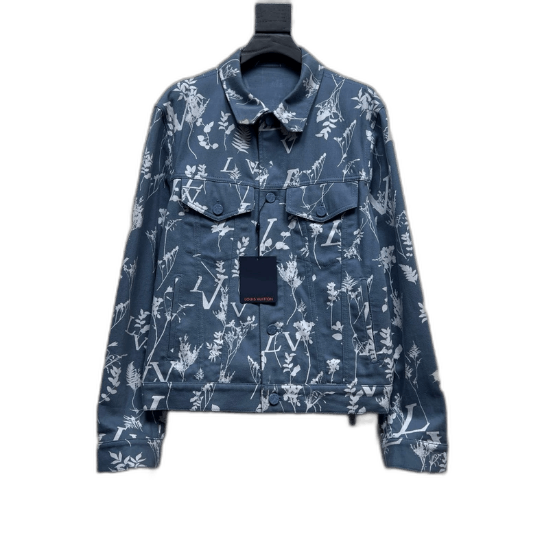 Louis Vuitton Louis Vuitton Floral Print Denim Jacket-2506 Size US L / EU 52-54 / 3 - 1 Thumbnail