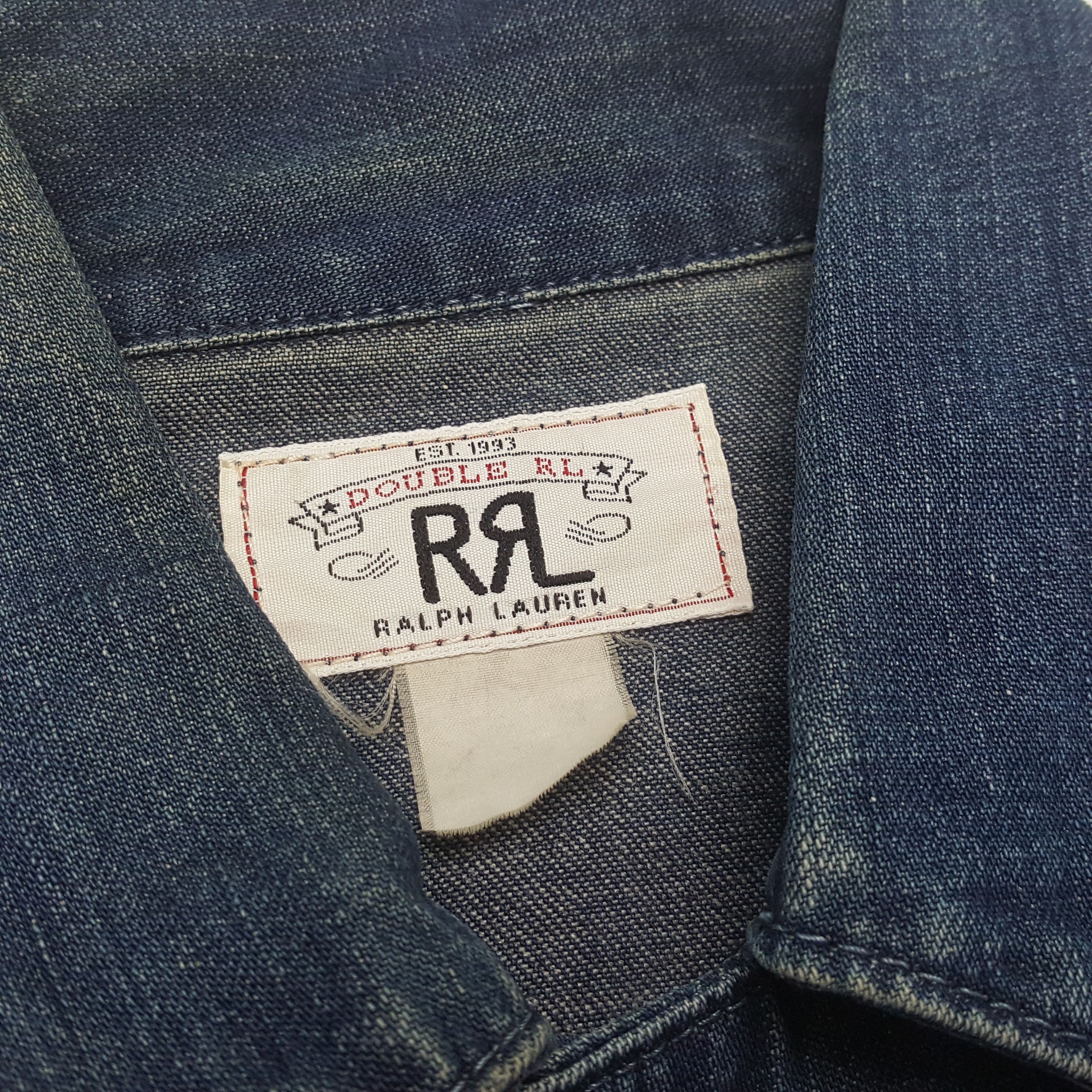 Polo Ralph Lauren Vintage RRL Ralph Lauren Rare Design Denim Jacket Size US S / EU 44-46 / 1 - 5 Thumbnail