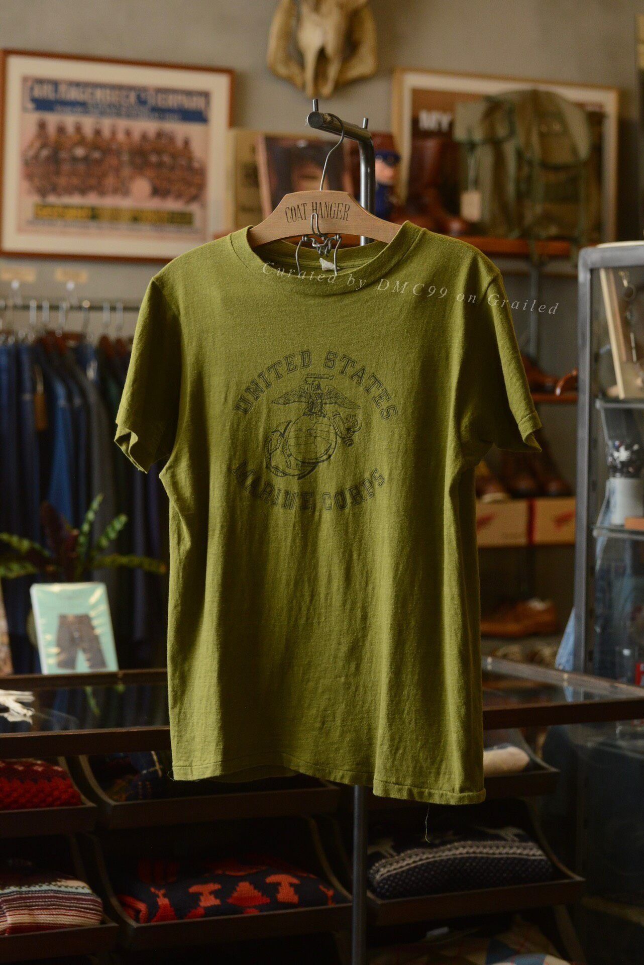 Vintage 1970s USMC Vietnam War Marine Corps Tee L Size US L / EU 52-54 / 3 - 1 Thumbnail