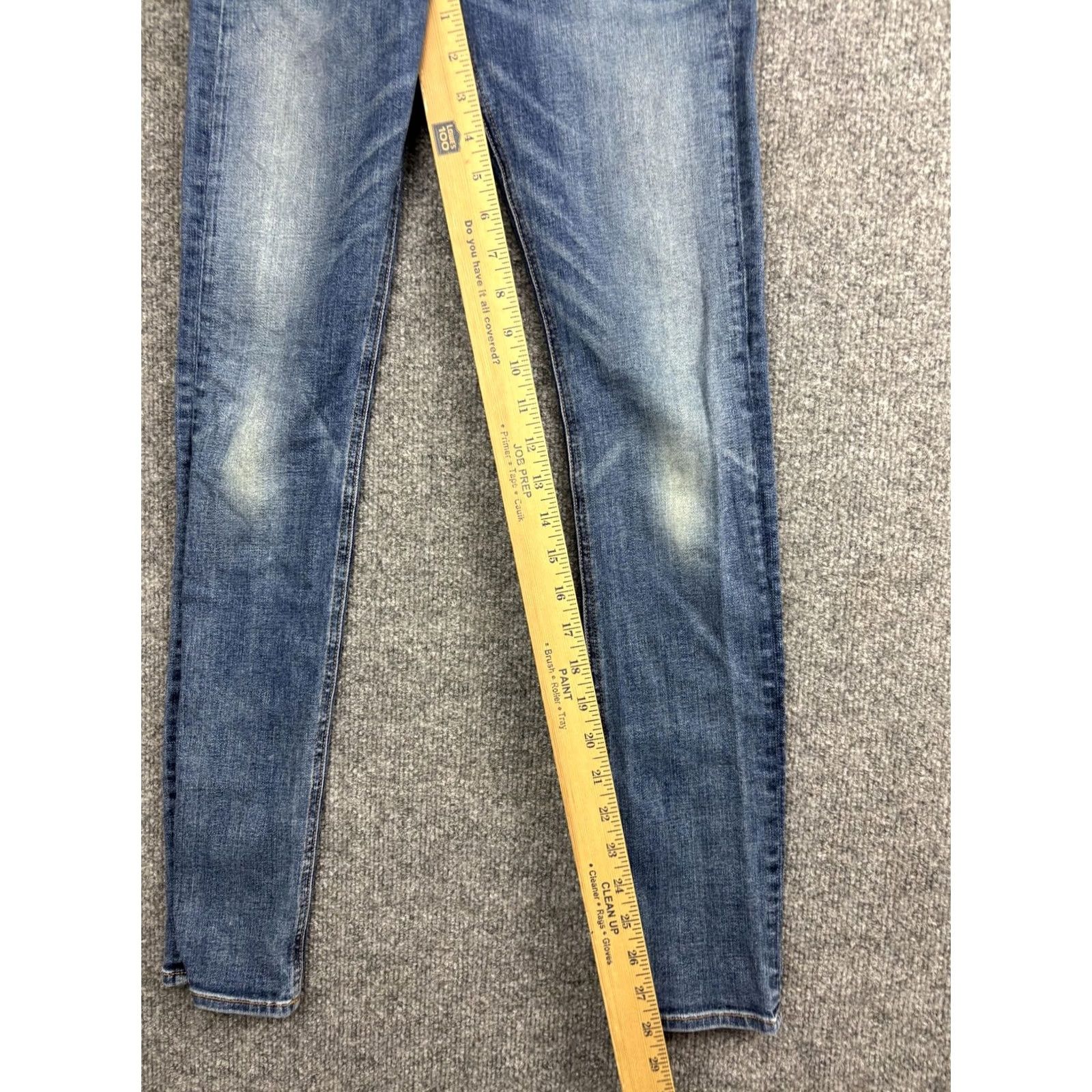 Rag & Bone rag & bone Skinny Jeans Womens 27 Medium Wash Low Rise Stretch Denim 27x29 Size 27" / US 4 / IT 40 - 5 Thumbnail