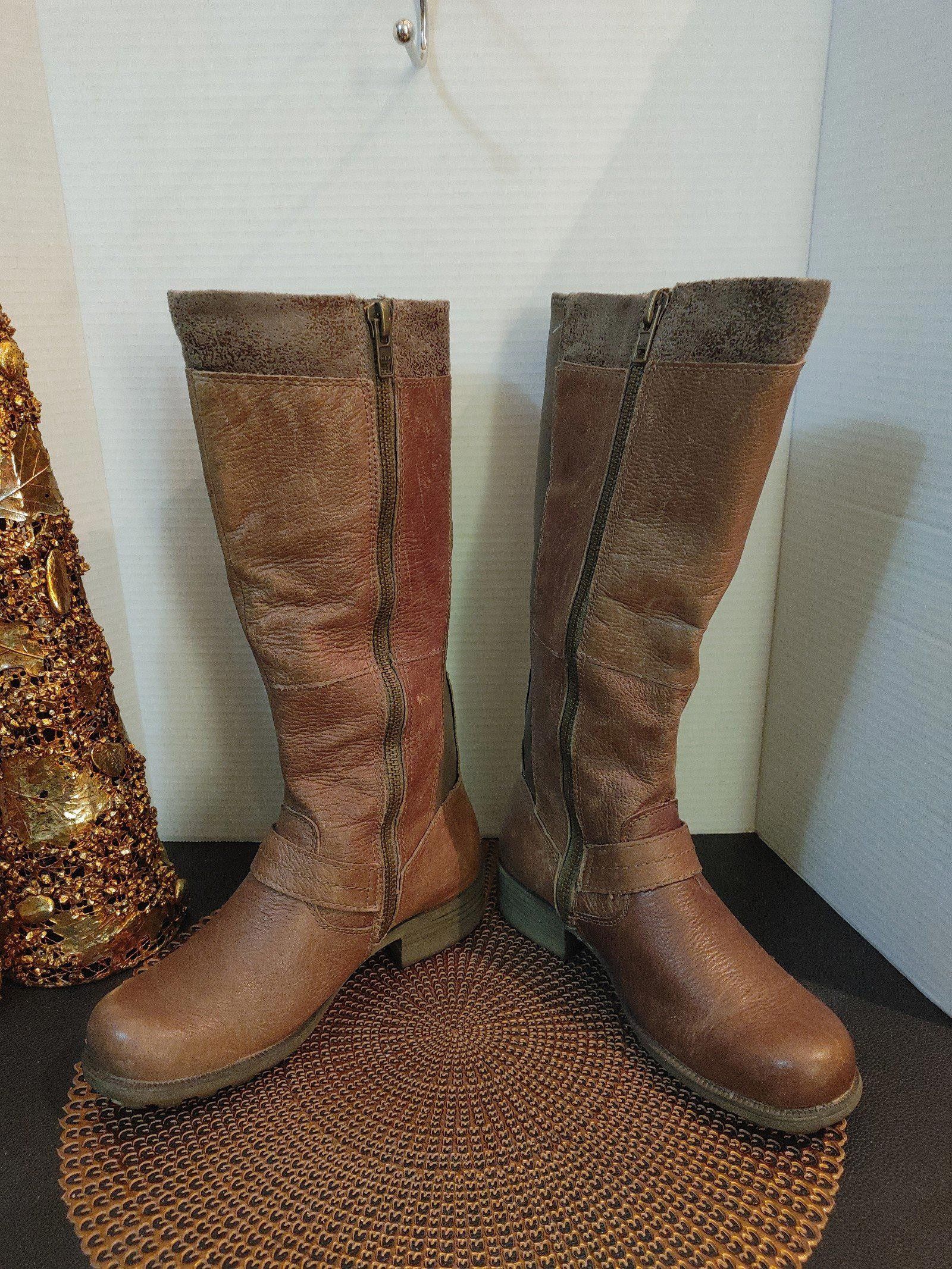 Designer Earth Origins Portia Leather Boots Size 9M Size US 9 / IT 39 - 5 Thumbnail