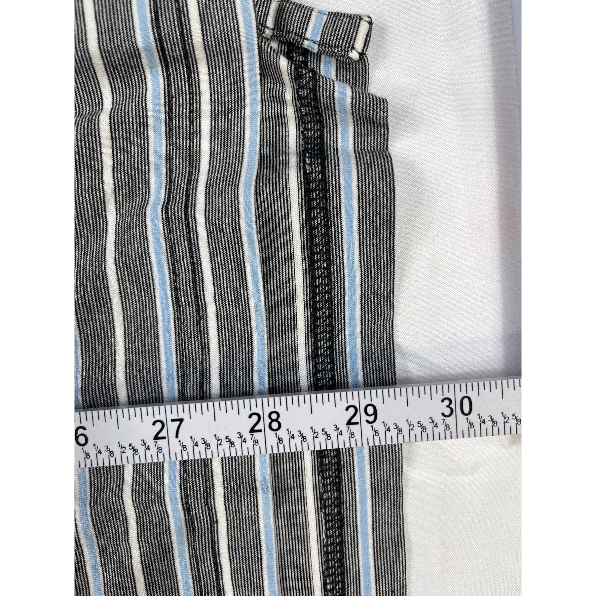 Peter Millar Peter Millar SKU 7569 Mens Striped Polo Shirt Gray and Blue Size US L / EU 52-54 / 3 - 9 Thumbnail