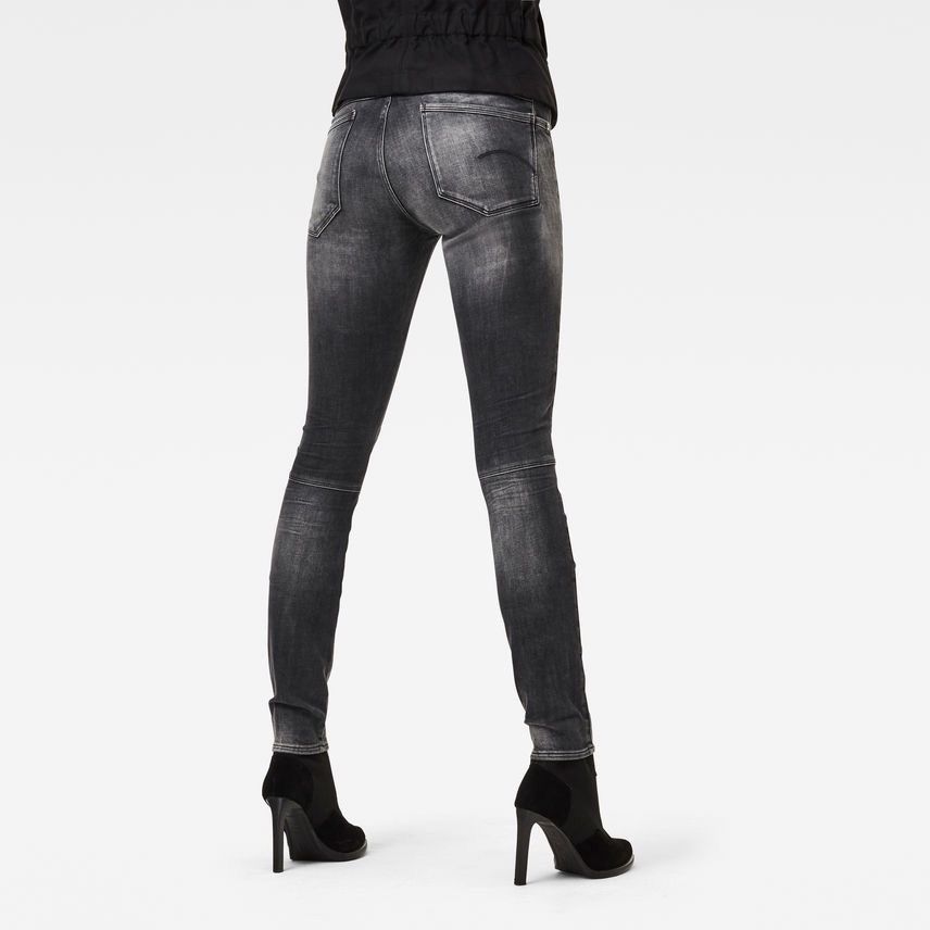 G-Star G-Star Womens G-Jackpant Mid Skinny Black Stretch Jeans Zip Size 27" / US 4 / IT 40 - 2 Thumbnail