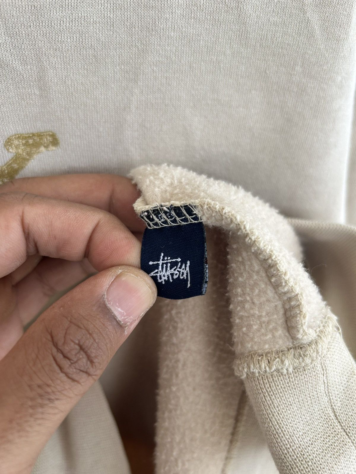 Stussy Stussy Worldwide Vintage Beige Hoodie Size US L / EU 52-54 / 3 - 7 Thumbnail