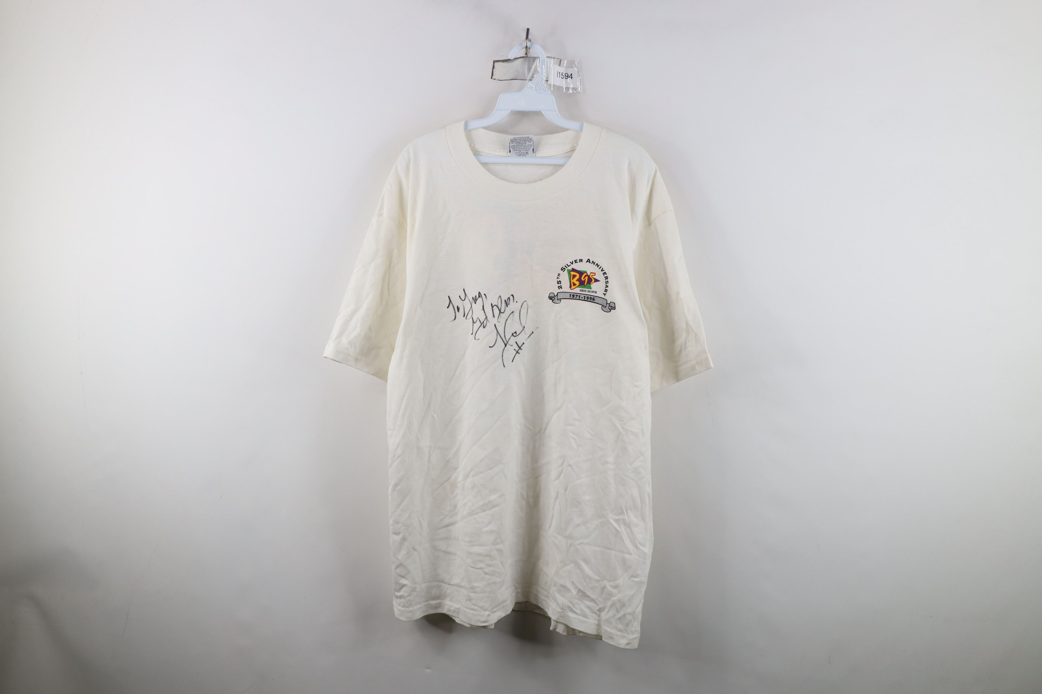 Vintage Vintage 90s Sweat B95 94.9 Hip Hop Fall Jam 96 T-Shirt USA Size US XL / EU 56 / 4 - 1 Thumbnail