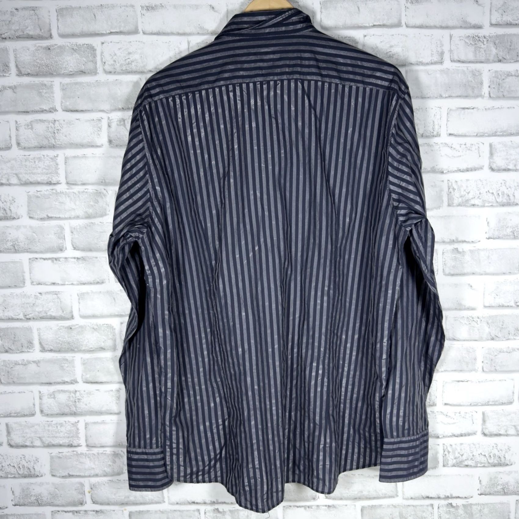 Hugo Boss Hugo Boss Slim Fit Striped Long Sleeve Button Down Mens Size XL Multicolor Shirt Size US XL / EU 56 / 4 - 5 Thumbnail