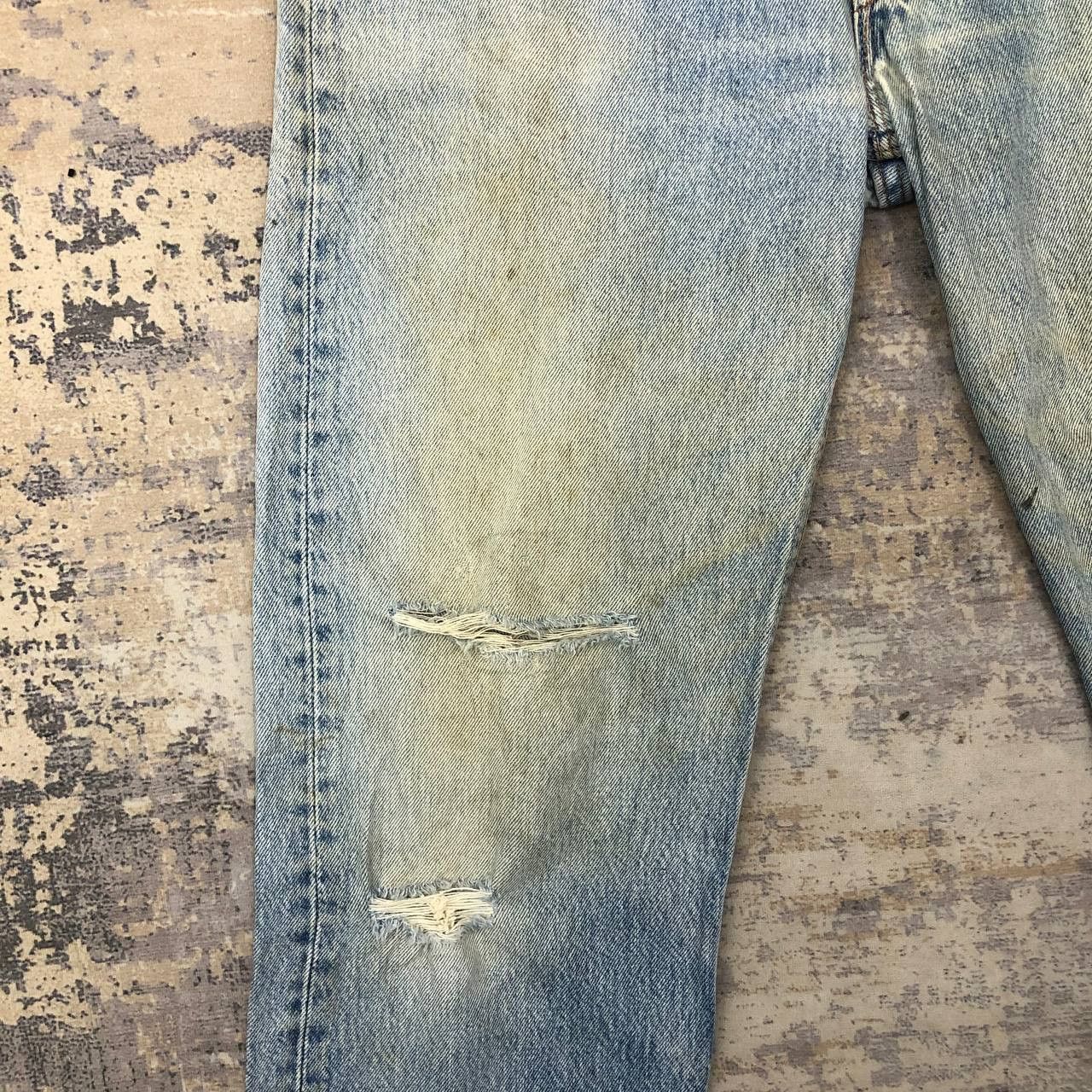 Levi's × Levi's Vintage Clothing P768 VTG 501 LEVI'S MADE IN USA RIPPED JEANS GRUNGE Size US 32 / EU 48 - 9 Thumbnail