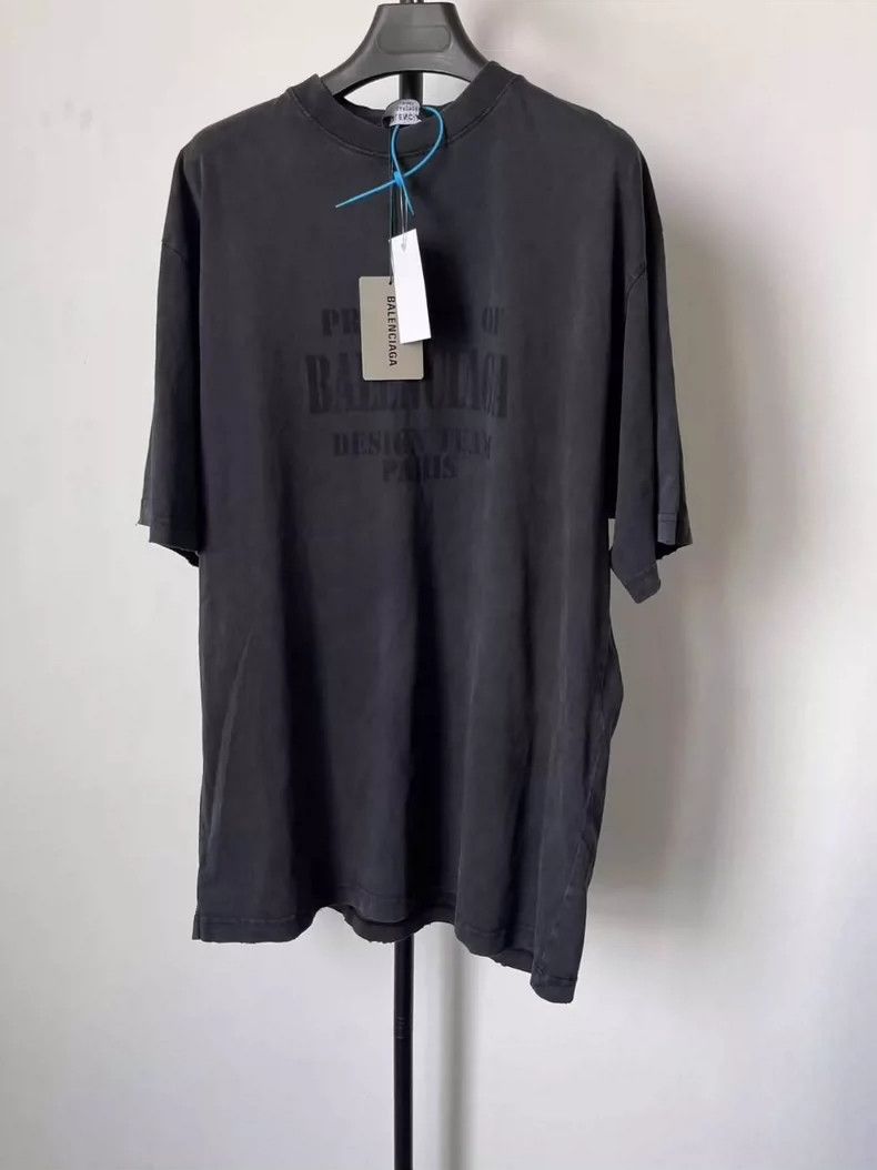 Balenciaga Balenciaga Letter logo loose crewneck T-shirt for men Size US S / EU 44-46 / 1 - 1 Thumbnail