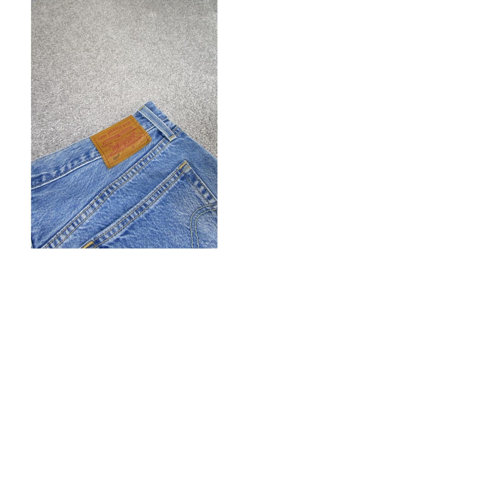 Levi's Levi's 501 Jeans Womens 31 Light Blue Denim High Rise Frayed Hem Straight - Mens? Size 24" / US 00 / IT 34 - 9 Thumbnail
