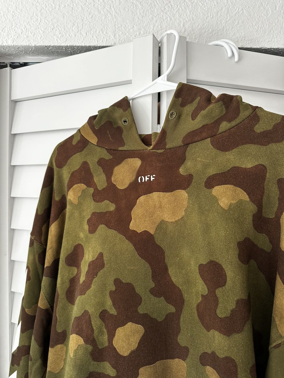 Off-White Off White Camoflauge Virgil Abloh Oversized Hoodie Size US S / EU 44-46 / 1 - 4 Thumbnail