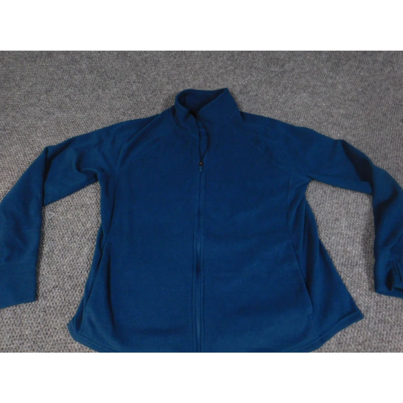 Old Navy Old Navy Womens Sweatshirt Full Zip XL Blue Activewear Lightweight Regular Logo Mock Neck Polyester Blended Fabric Womens Casual Sports Size XL / US 12-14 / IT 48-50 - 2 Thumbnail