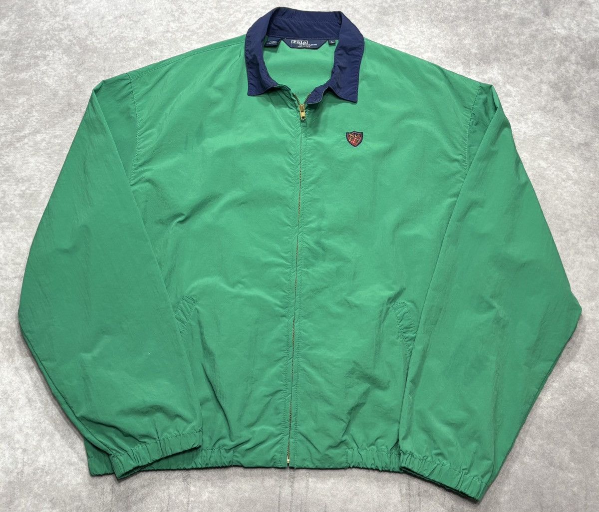 90’s POLO by Ralph Lauren OILD jacket VINTAGE POLO RALPH LAUREN YELLOW HARRINGTON GOLF JACKET