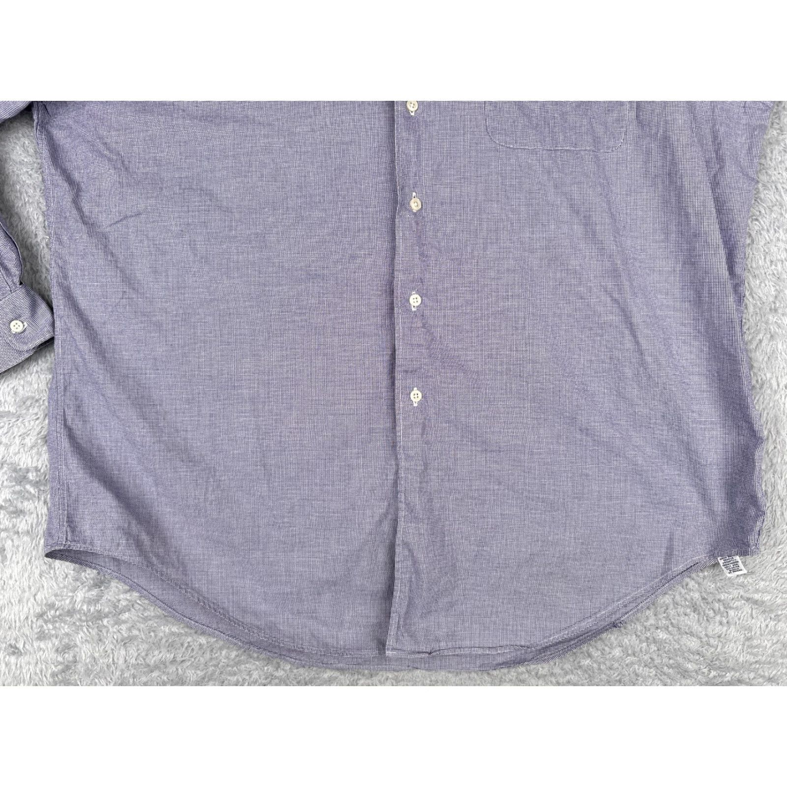 Polo Ralph Lauren VINTAGE Polo Ralph Lauren Shirt Men Large Blue Plaid Button Up Cotton Marlowe Size US L / EU 52-54 / 3 - 7 Thumbnail