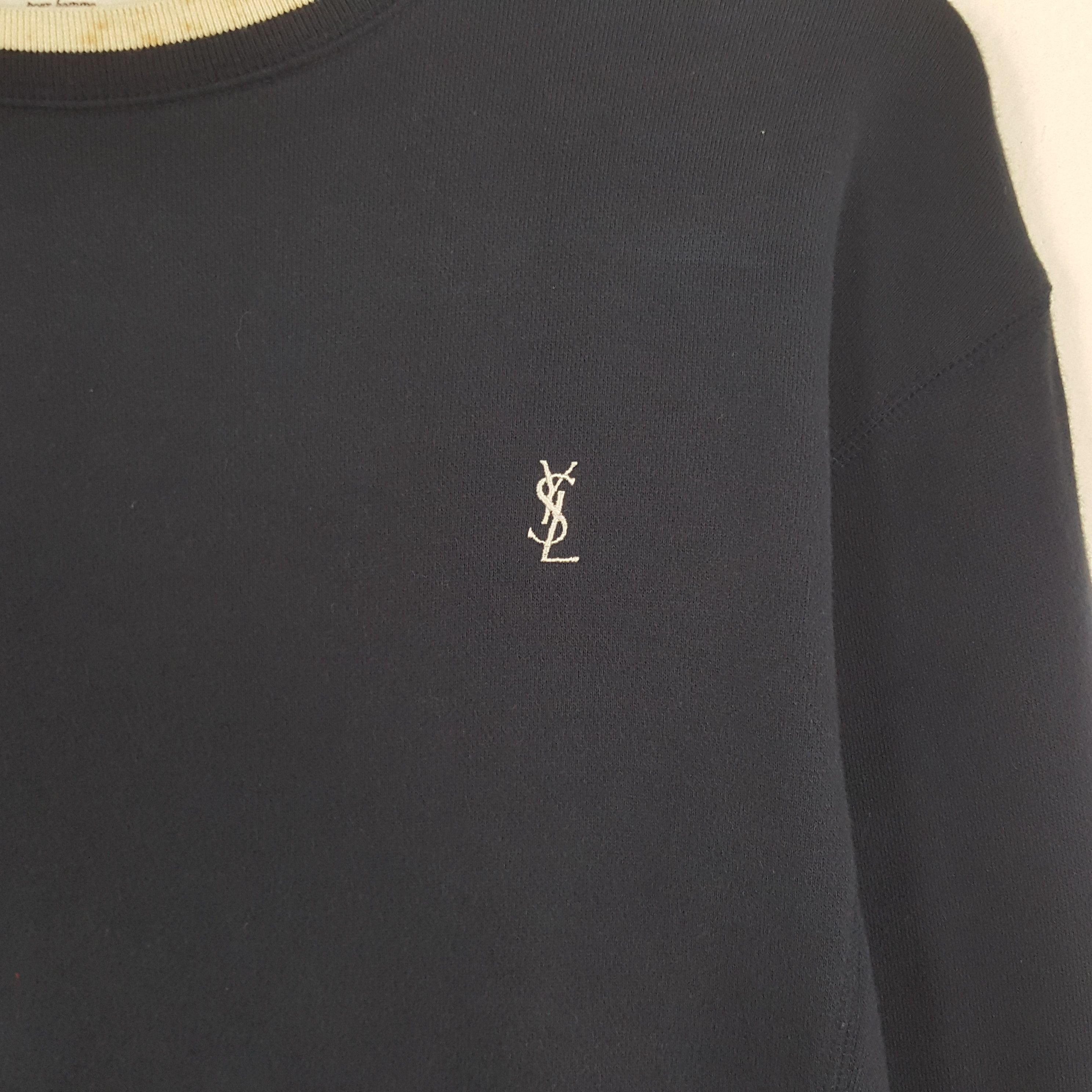 Vintage × Yves Saint Laurent Vintage Yves Saint Laurent Japan Sweatshirt Size US M / EU 48-50 / 2 - 2 Thumbnail