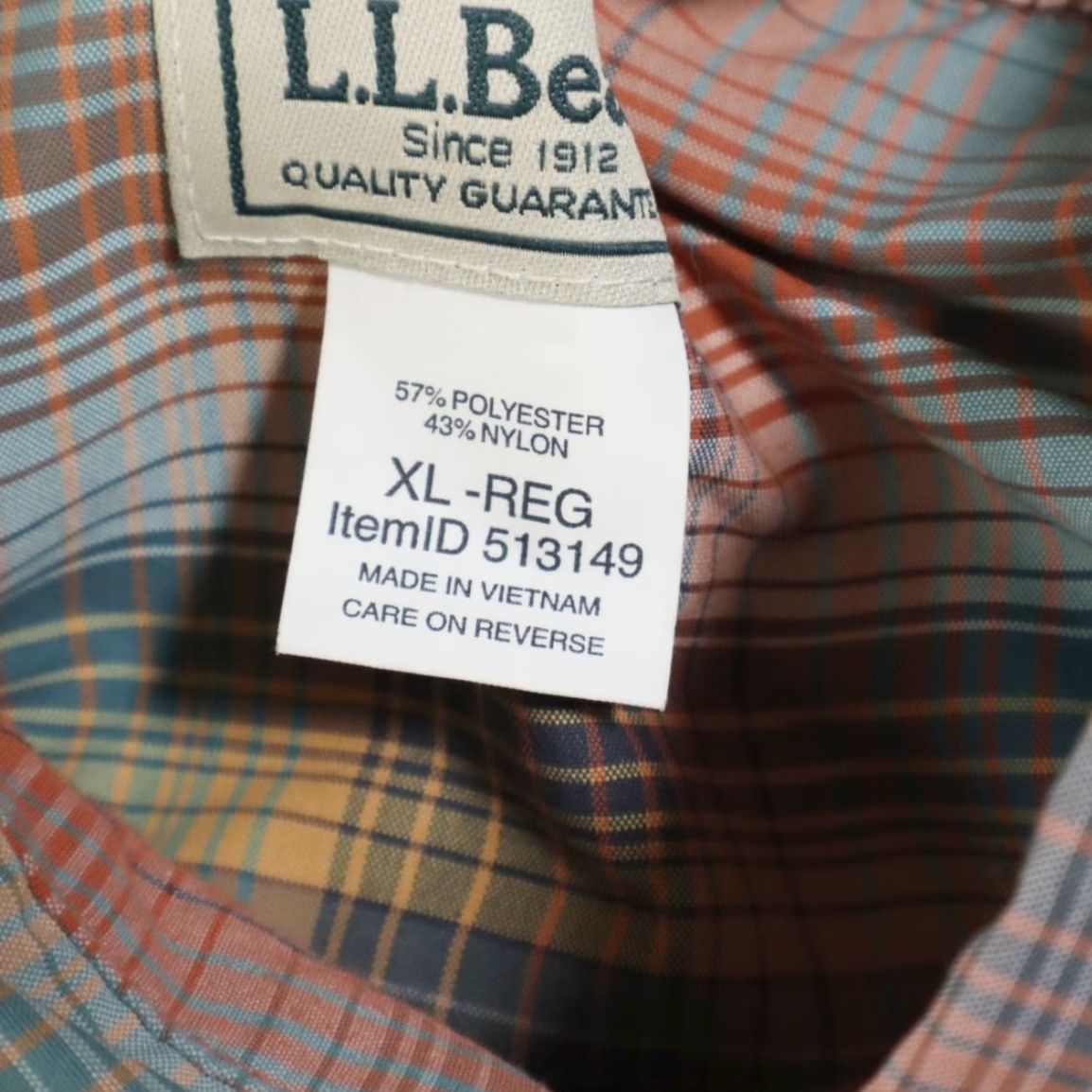 Vintage LL Bean Hiking Polyester Plaid Button Up Shirt Red Men's XL Size US XL / EU 56 / 4 - 5 Thumbnail