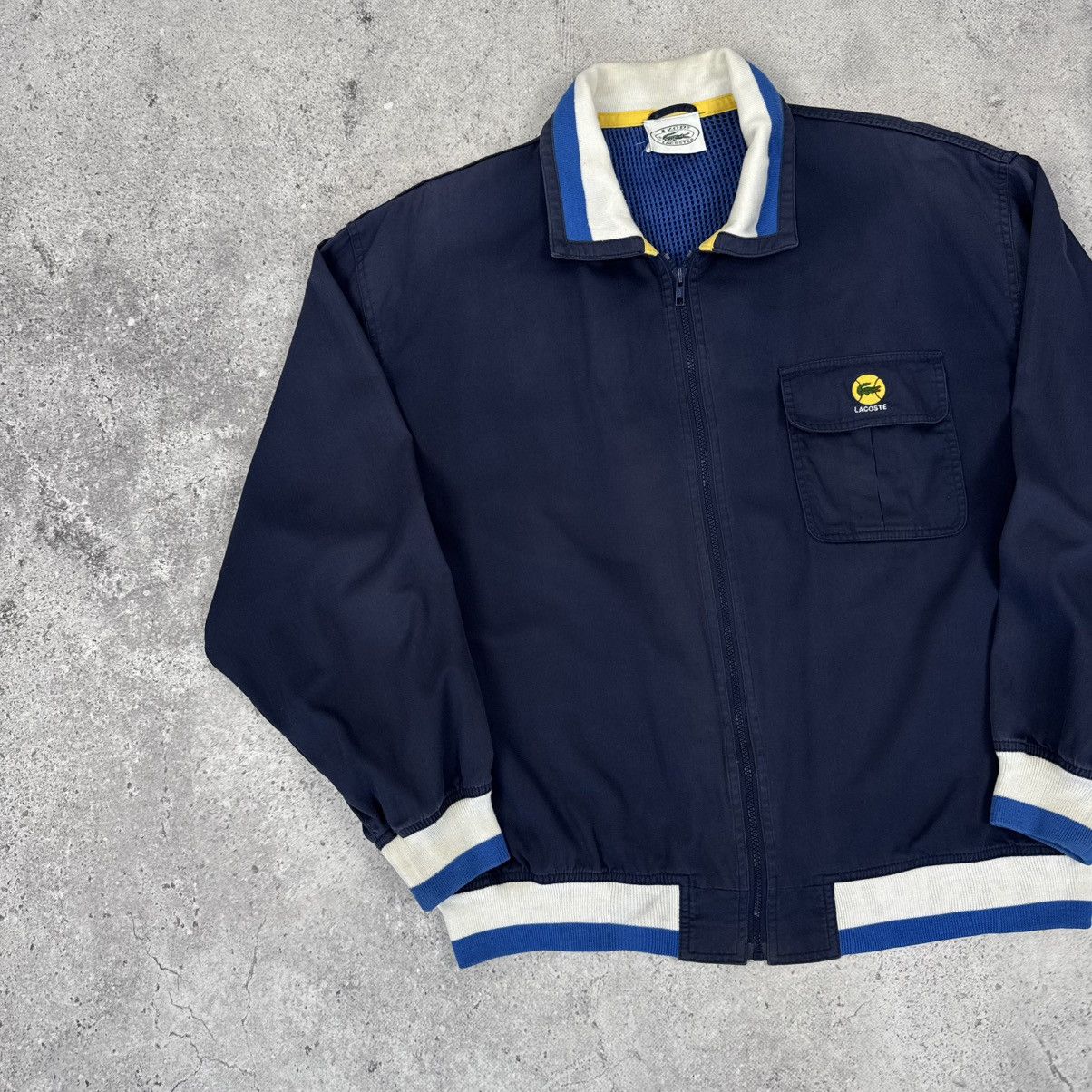 Lacoste × Vintage Vintage Lacoste Izod 90s Tennis Bomber Jacket Size US L / EU 52-54 / 3 - 3 Thumbnail