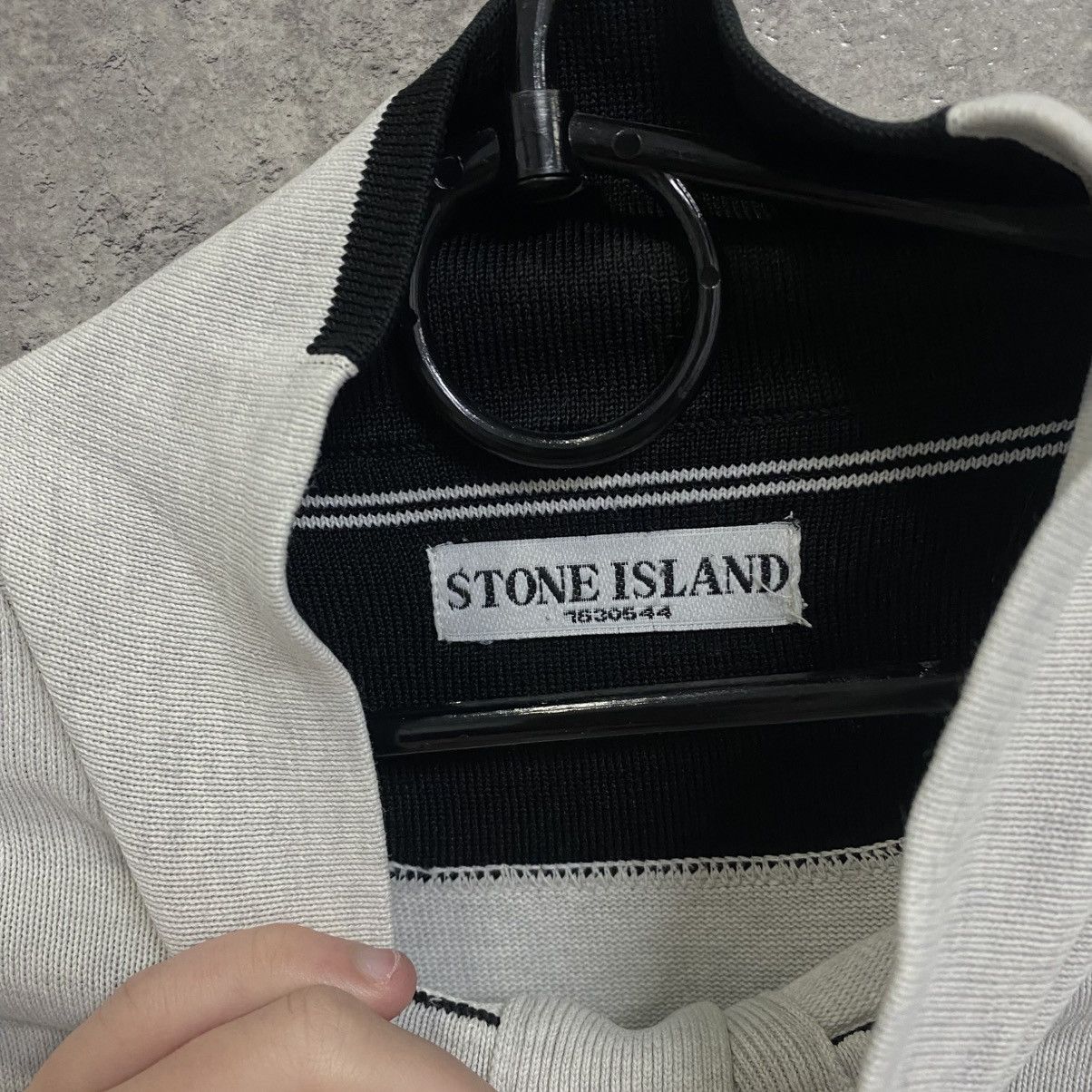 Vintage Stone Island 1/4 Sweater Half Zip Hoodie Sweathirt