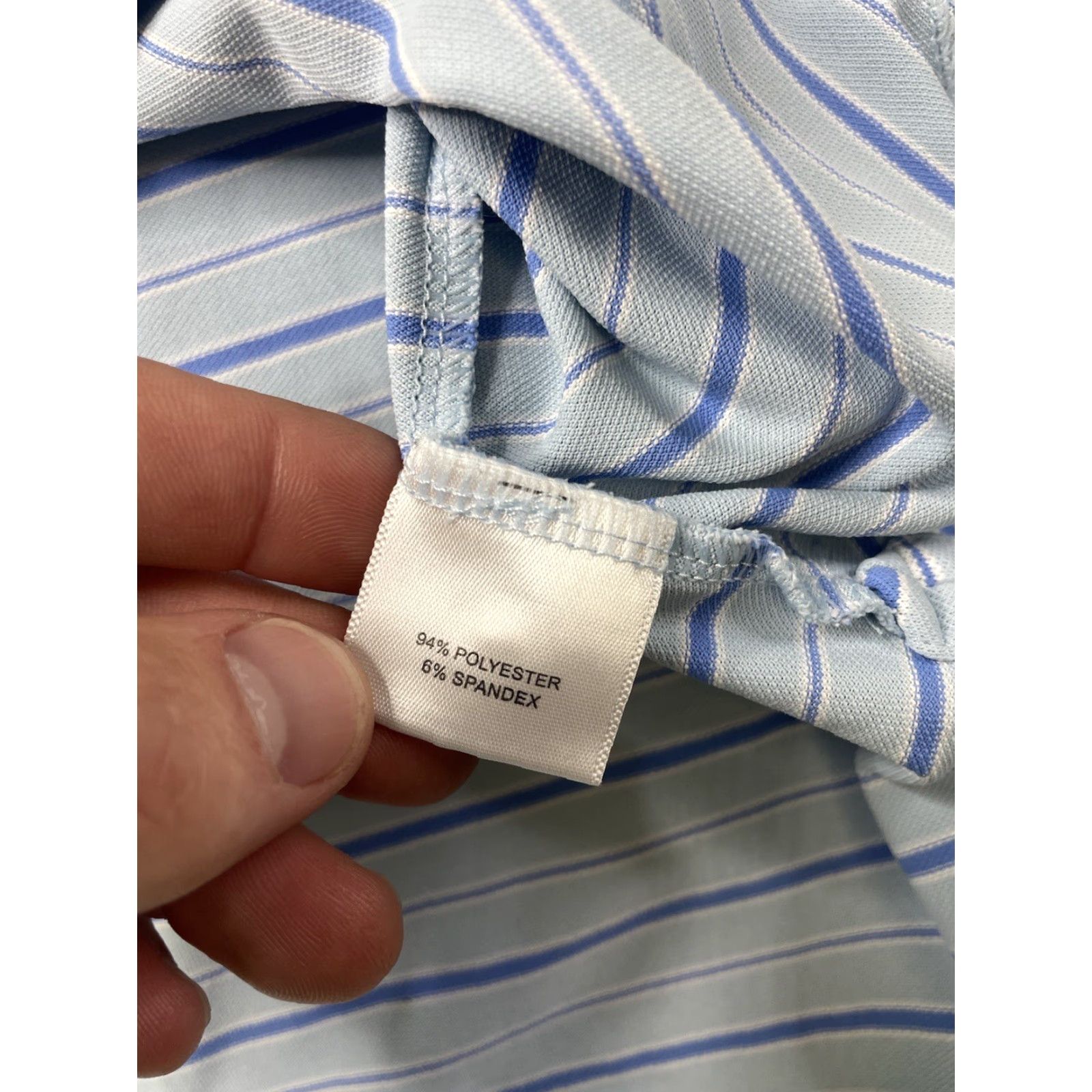 Peter Millar Peter Millar Summer Comfort Golf Polo Shirt Striped Men Large L Blue Polo Shirt Men Summer Comfort Golf Peter Millar Size US L / EU 52-54 / 3 - 6 Thumbnail
