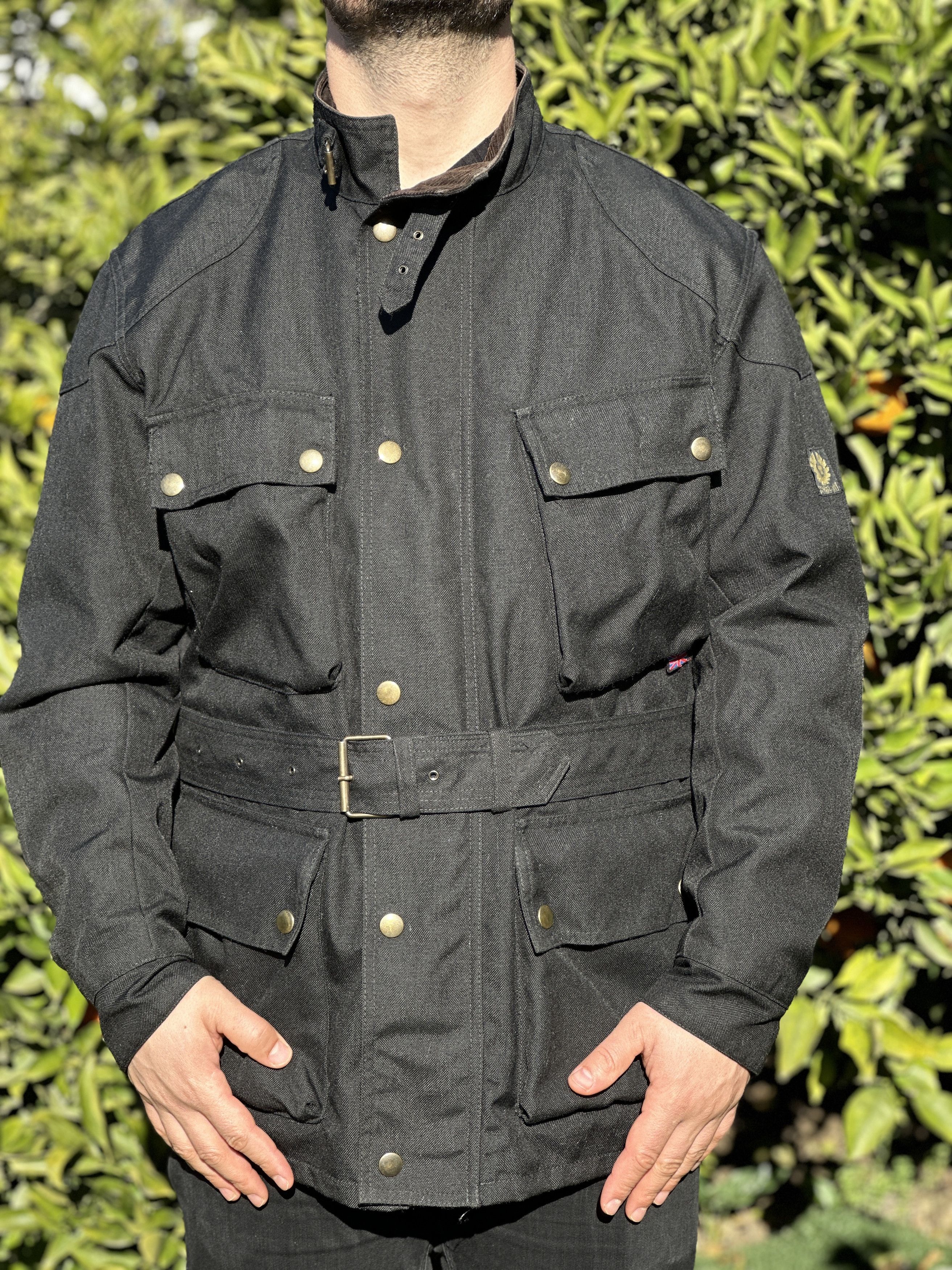 Belstaff Knit Belstaff Biker Motorcycle Rider Double Jacket Size L Size US L / EU 52-54 / 3 - 4 Thumbnail