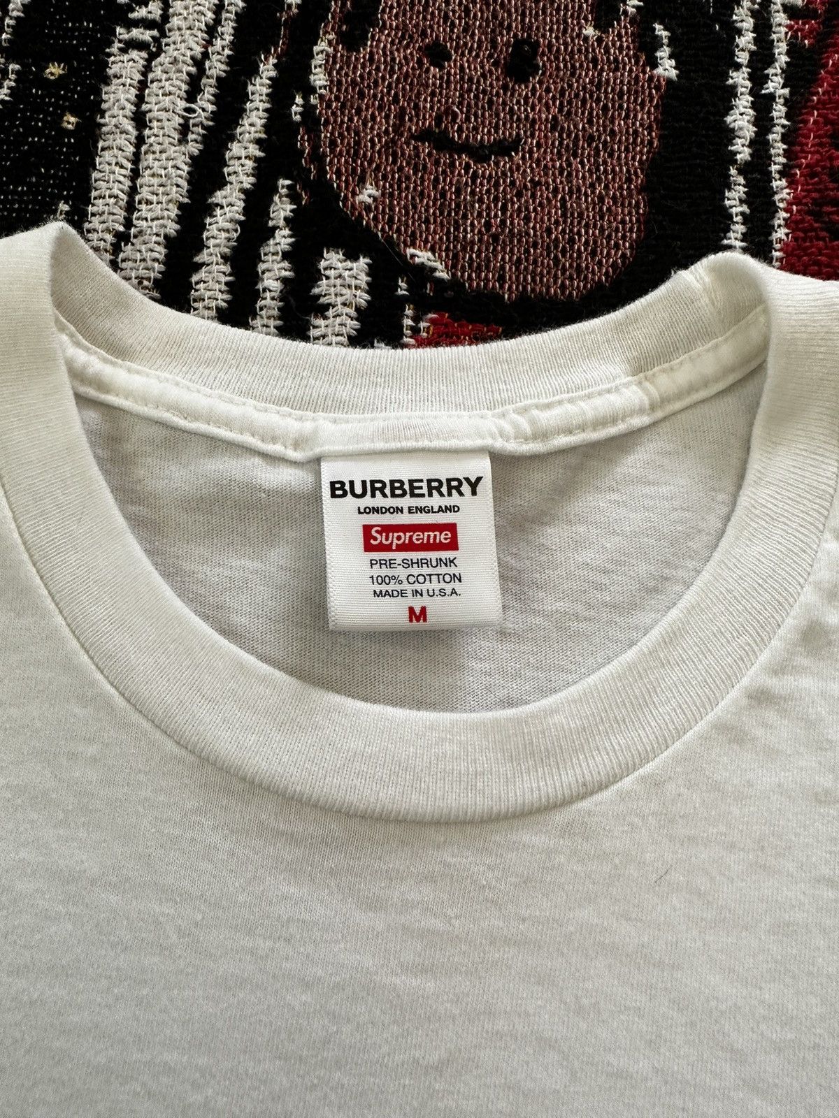 Burberry × Supreme Supreme Burberry - box logo tee Size US M / EU 48-50 / 2 - 5 Thumbnail