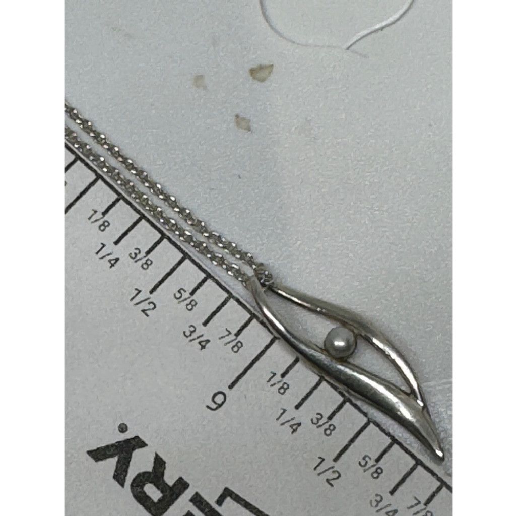 Other Kit Heath Sterling Pearl Leaf Pendant Necklace KH 18" Size ONE SIZE - 7 Thumbnail