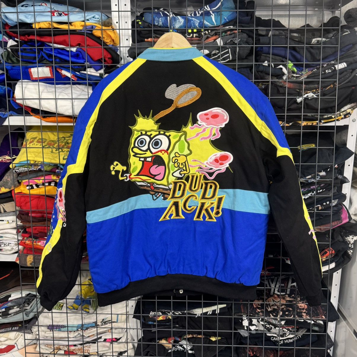 Nickelodeon Sponge Bob Nickelodeon Dudack NASCAR Bomber Jacket Size US L / EU 52-54 / 3 - 2 Thumbnail