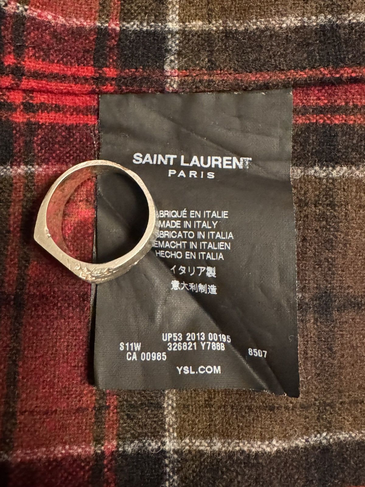 Saint Laurent Paris Saint Laurent Paris 2013 FW flannel Hedi Slimane Size US XS / EU 42 / 0 - 6 Thumbnail