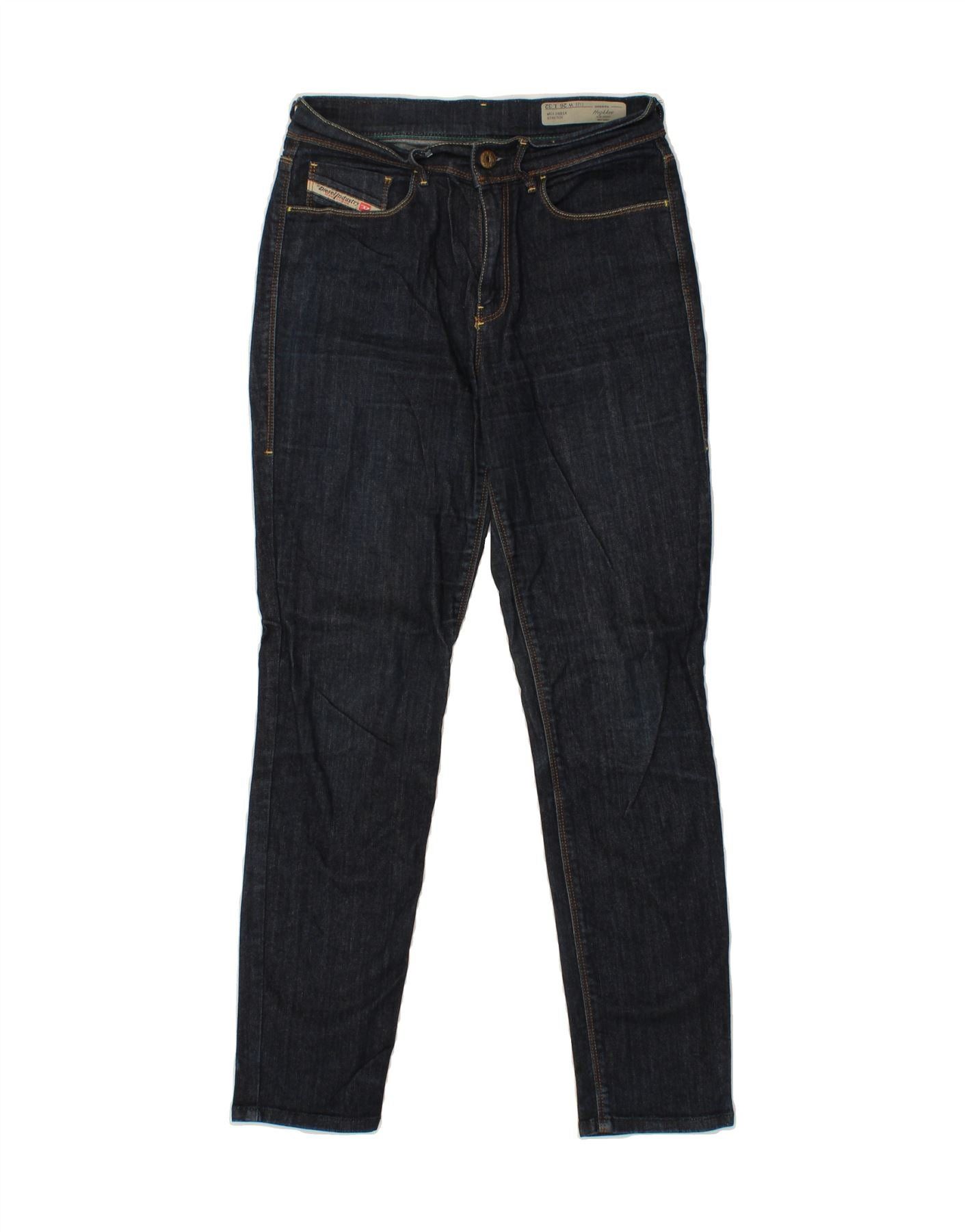 Diesel Womens High Waist Slim Skinny Jeans W26 L27 Navy Blue Size 42" / US 20 - 1 Thumbnail