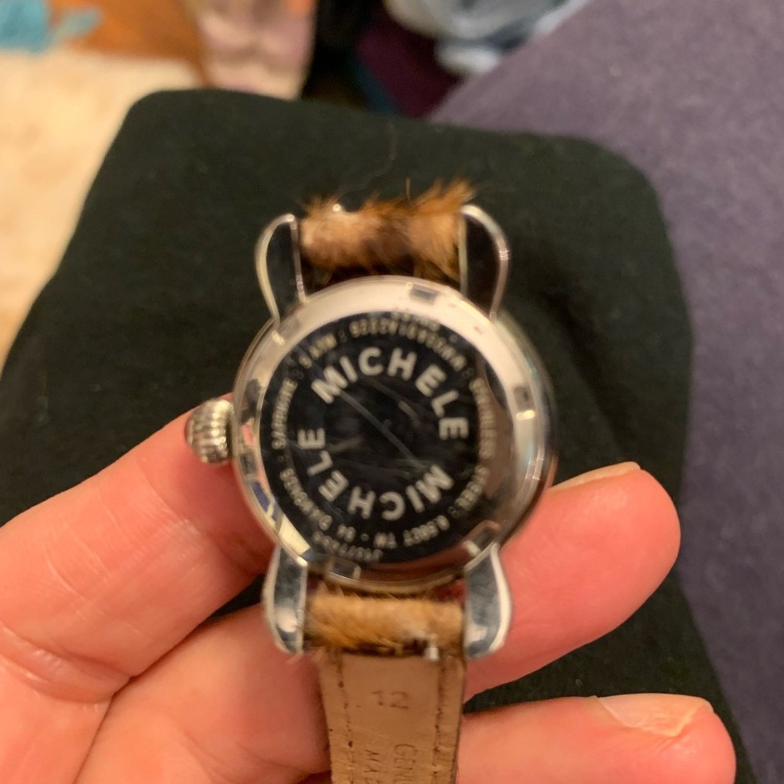 Other MICHELE CDX DIAMOND PETITE WATCH WITH LEOPARD 84 DIAMONDS Size ONE SIZE - 6 Thumbnail