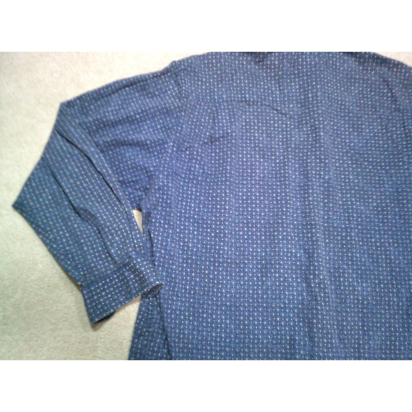 Eddie Bauer VINTAGE Eddie Bauer Button-Up Shirt Mens XL Blue 90s Wool? Wait. Size US XL / EU 56 / 4 - 6 Thumbnail