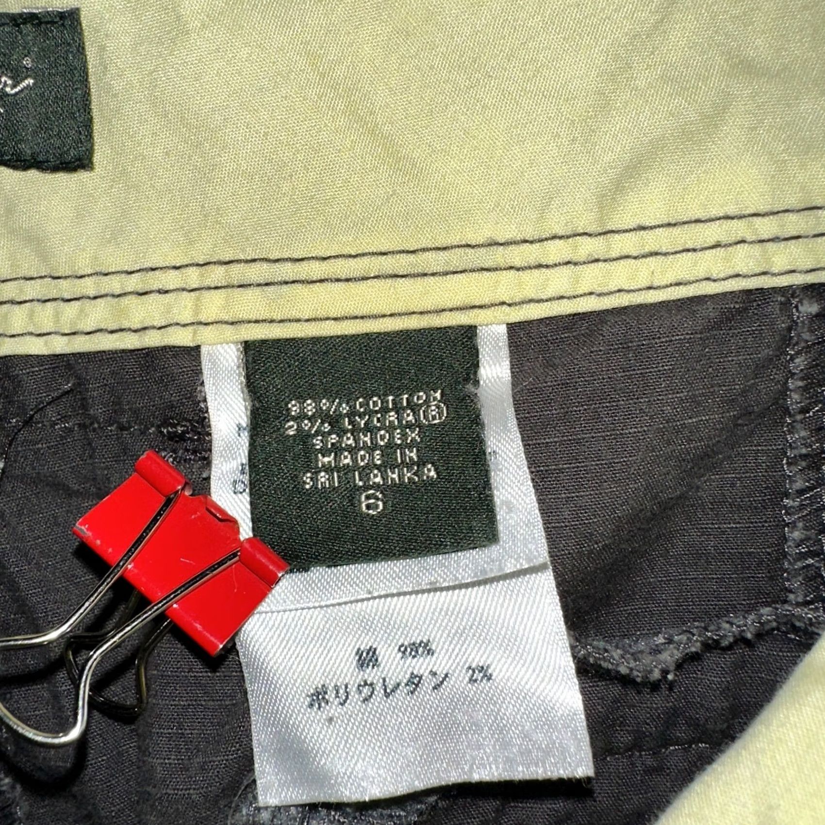 Eddie Bauer Eddie Bauer Womens Brown Cotton Stretch Mercer Fit Cargo Crop Pants Size 6 Size 28" / US 6 / IT 42 - 5 Thumbnail