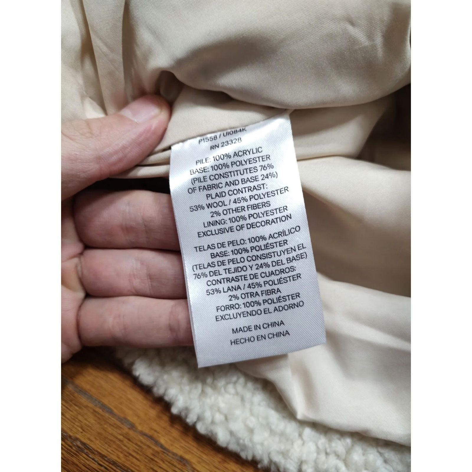 Pendleton Pendleton Jacket Beige Women S Zip Up Fleece Jacket Fuzzy Front Pocket Plaid Accents Size S / US 4 / IT 40 - 7 Thumbnail