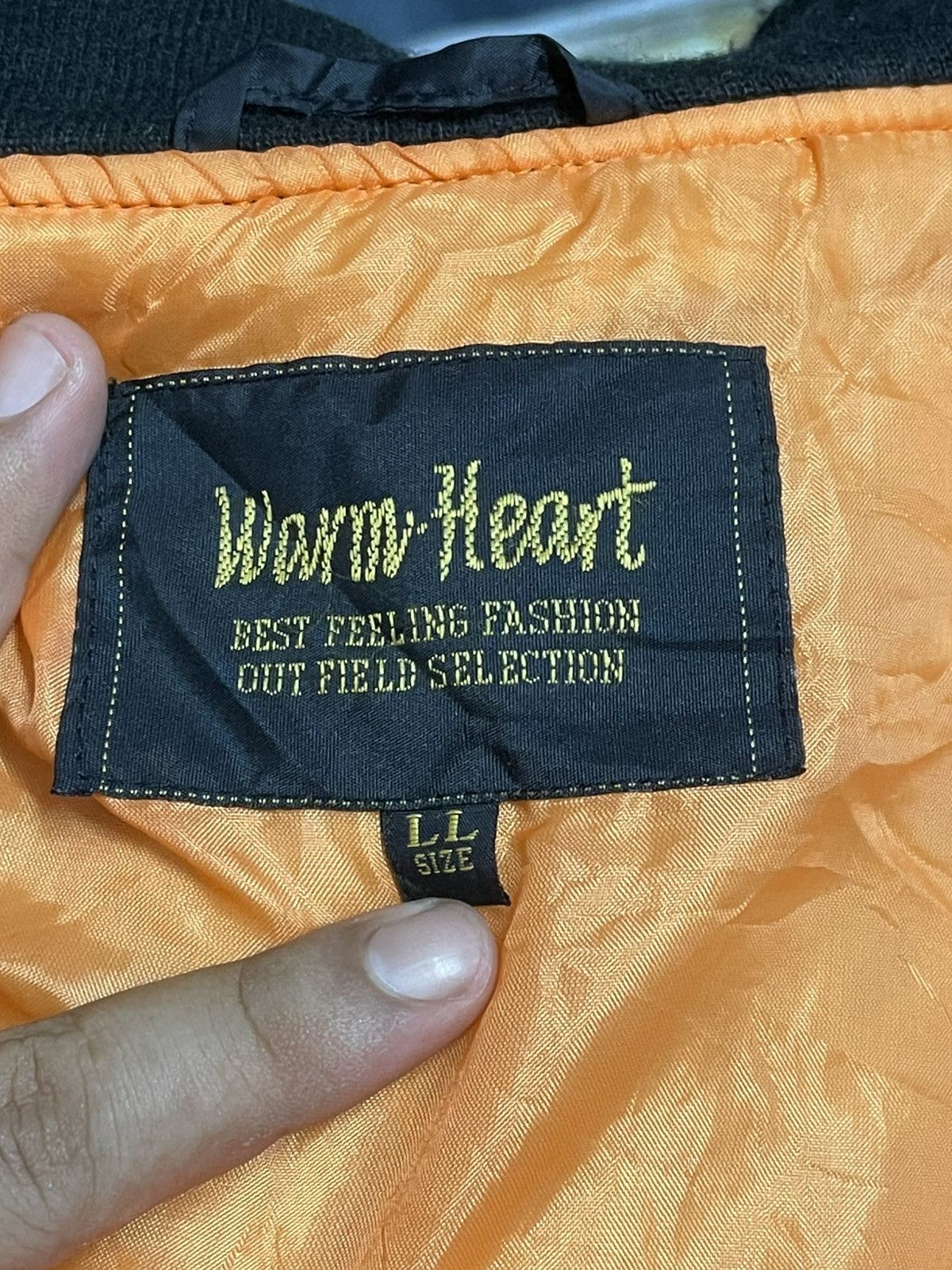 Other VINTAGE Warm Heart MA-1 Black Bomber Jacket Size US M / EU 48-50 / 2 - 3 Thumbnail