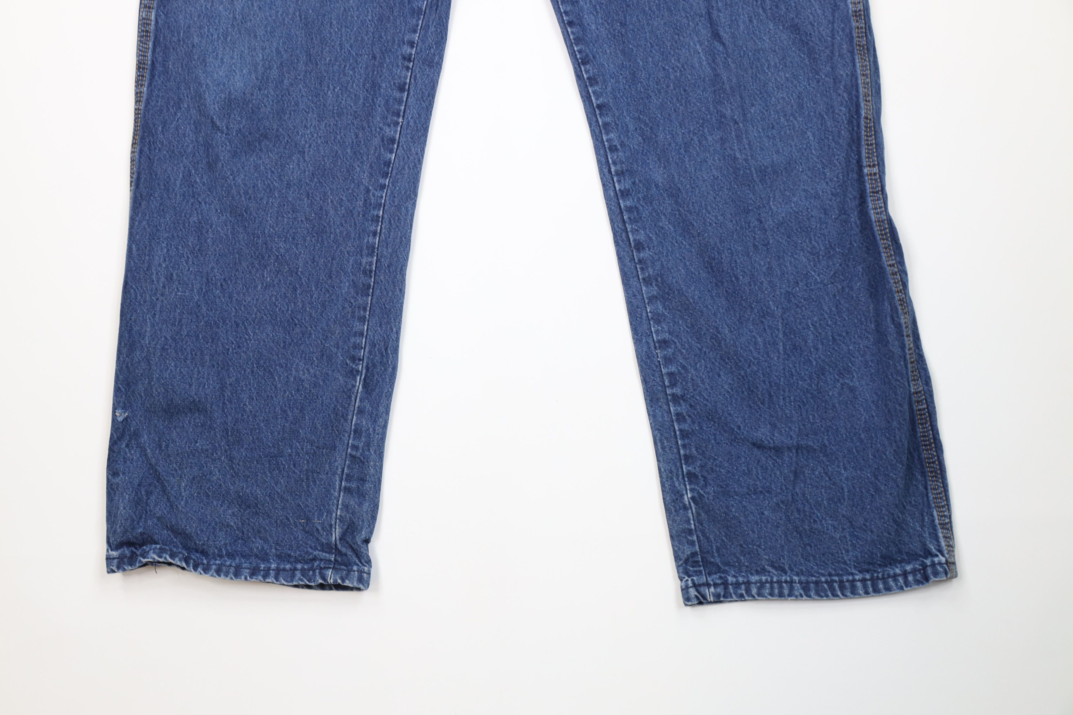 Vintage Vintage 90s Streetwear Workwear Wide Leg Dungaree Jeans USA Size US 42 / EU 58 - 4 Thumbnail