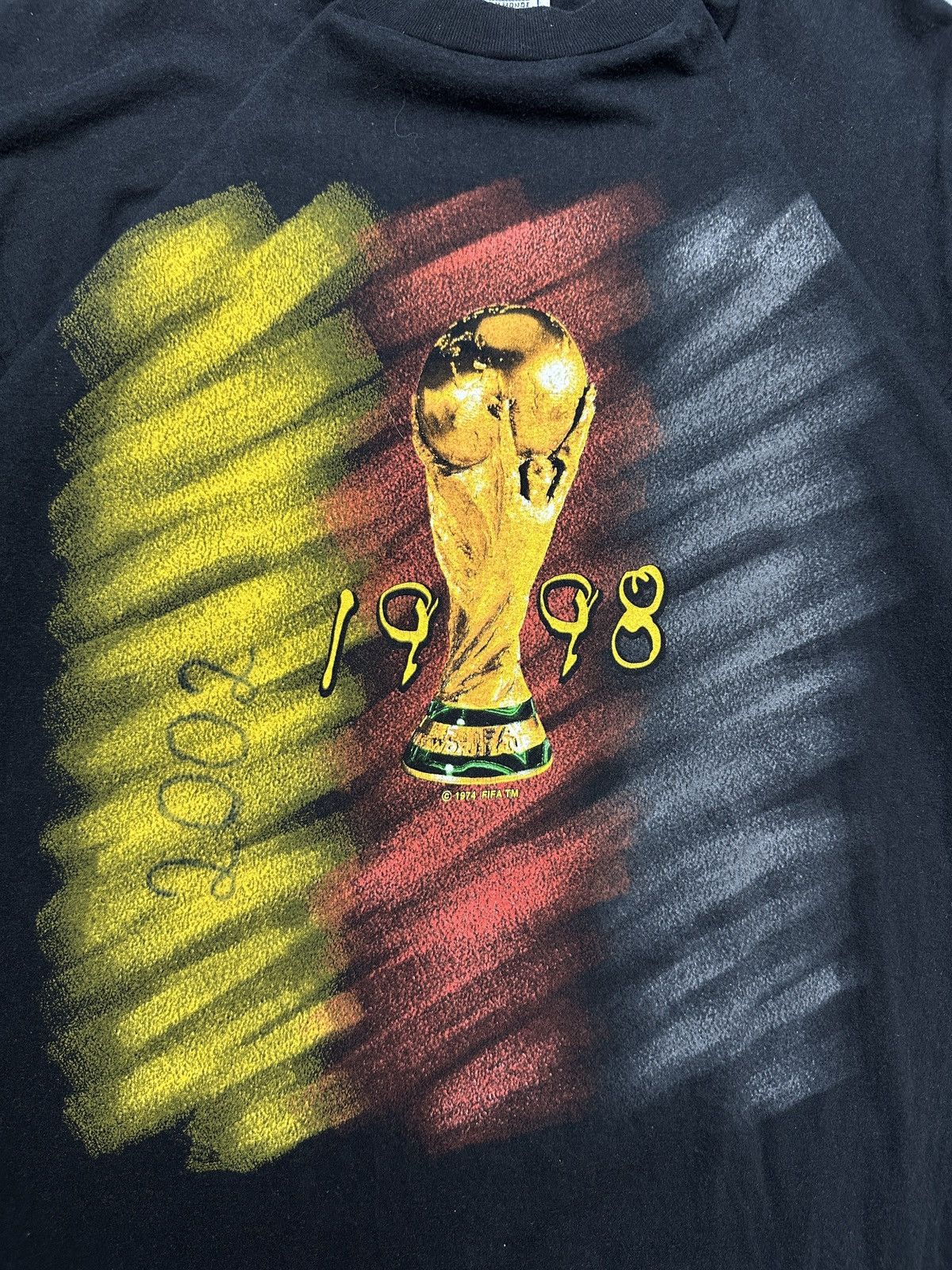 Adidas Adidas France Coupe Du Monde World Cup 1998 Vintage T-shirt Size US L / EU 52-54 / 3 - 3 Thumbnail