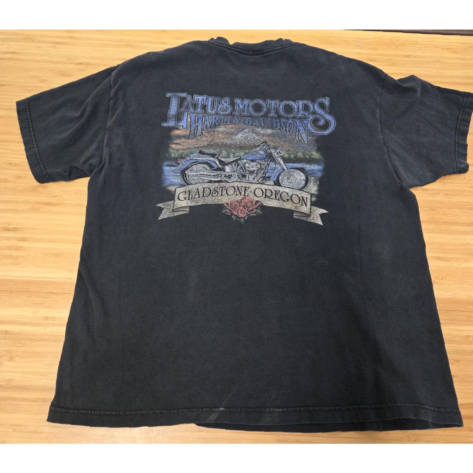Harley Davidson VINTAGE Harley-Davidson Shirt Mens XL Black Dragon Latus Motors Gladstone Oregon 00s Graphic Print Crew Neck Short Sleeve 2XL Biker Motorcycle Size US XXL / EU 58 / 5 - 6 Thumbnail